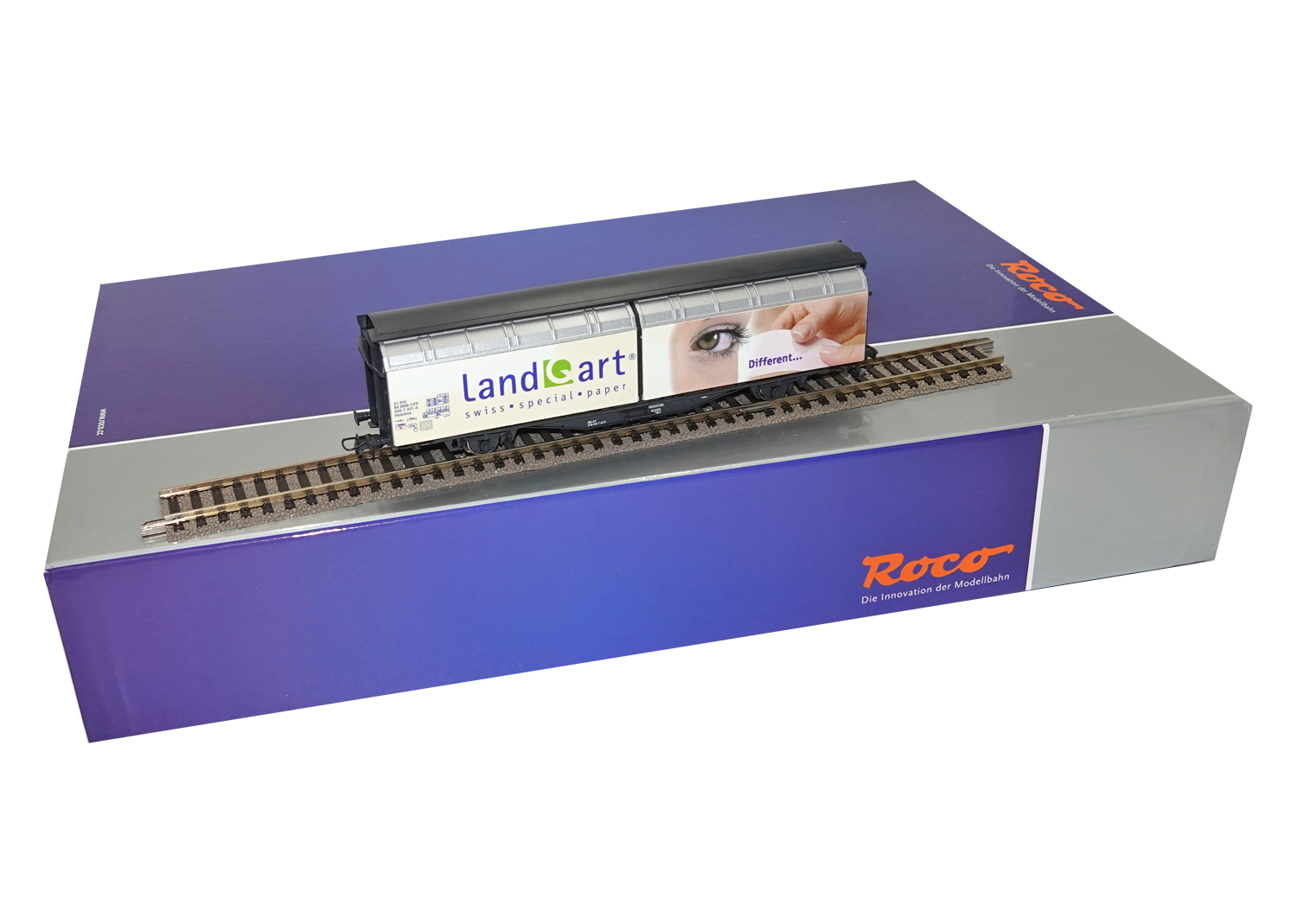 Roco 47454-Q2 SBB Schiebewandwagen LANDQART Papier DC  Roco 47454-Q2 SBB Schiebewandwagen LANDQART Papier DC