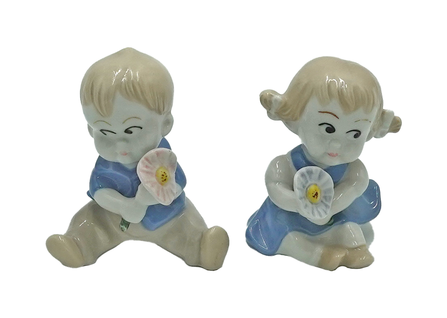Wagner&Apel 2123 Porzellanfigur Kinder mit Blumen 2 Stk. Wagner&Apel 2123 Porzellanfigur Kinder mit Blumen 2 Stk.
