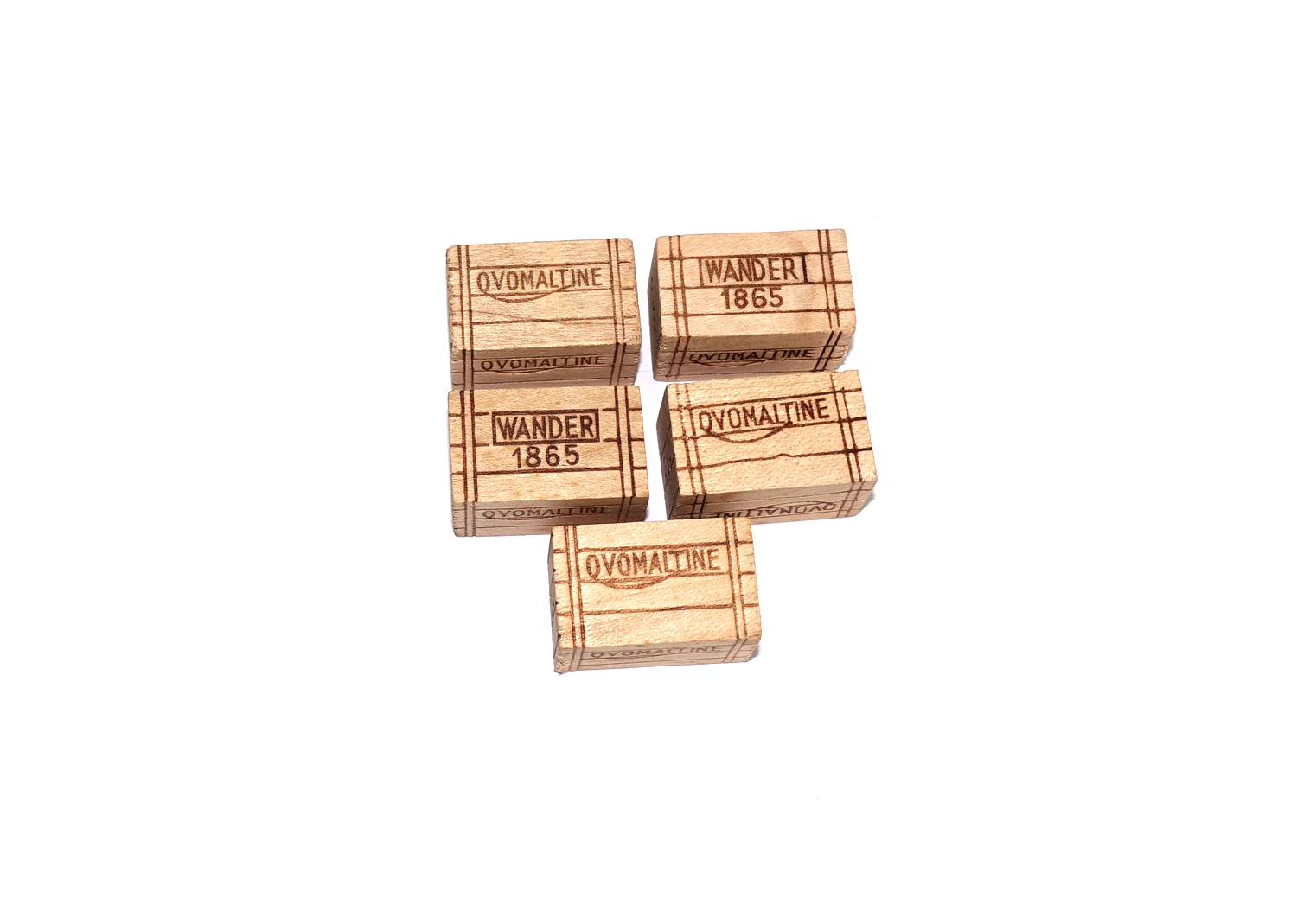 Wesa Ovomaltine Holzkisten mit Brandstempel  Wesa Ovomaltine Holzkisten mit Brandstempel