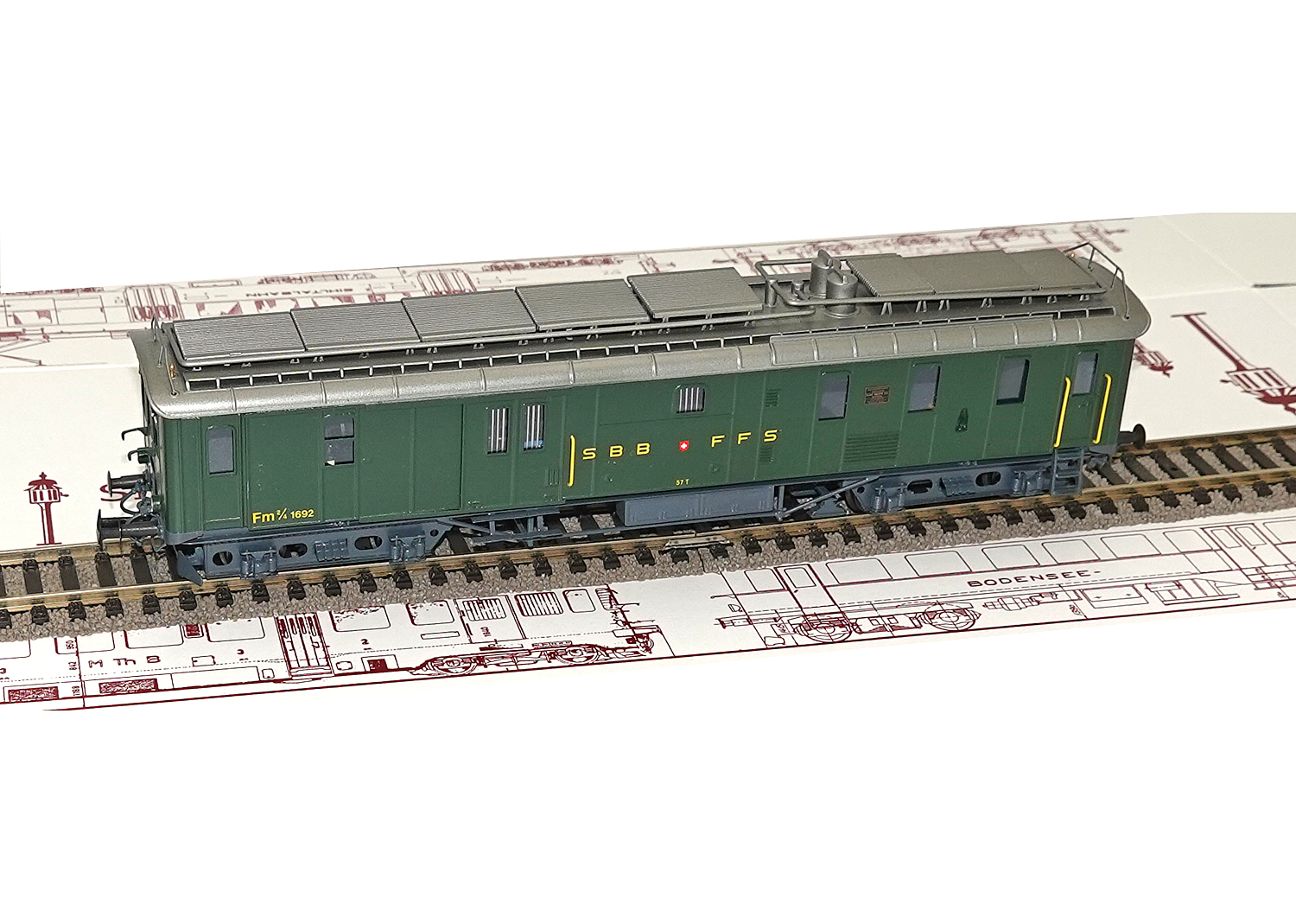 Sigg SBB Dieseltriebwagen Fm 2/4 Nr. 1692 DC 