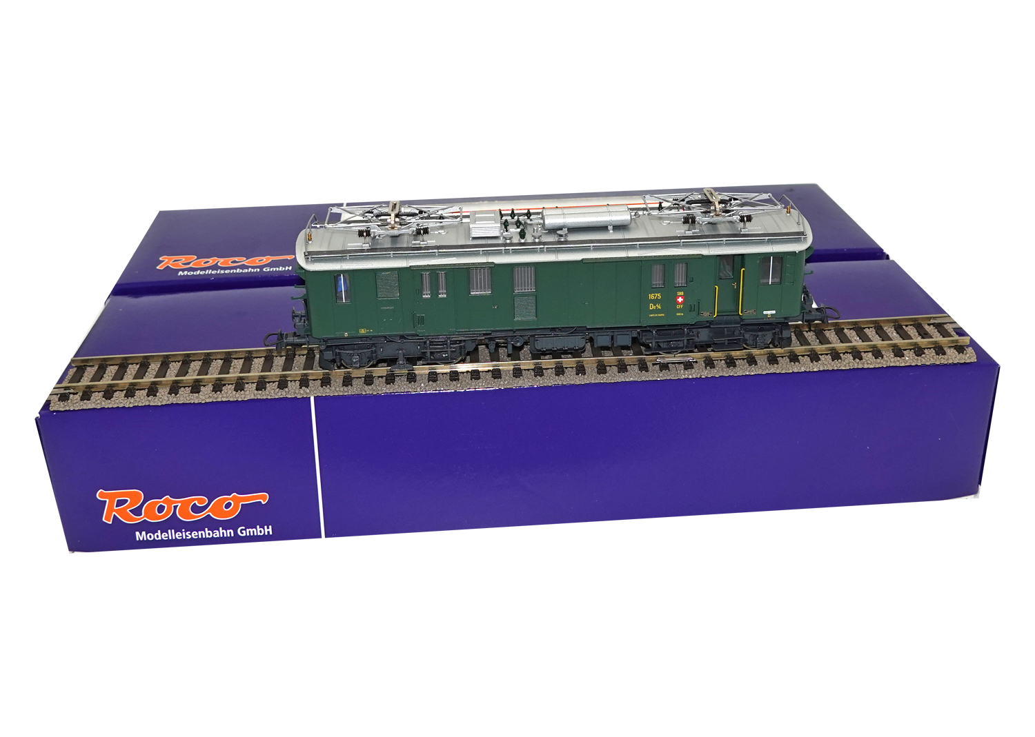 Roco 63898 SBB Gepäcktriebwagen De 4/4 grün 1675 DC 