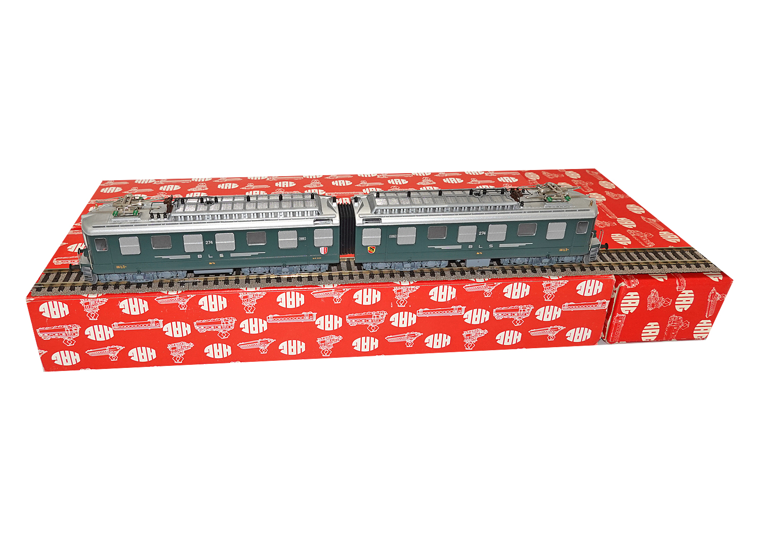 Hag 24026-20 BLS Lokomotive Ae 8/8 grün 4-motorig DC 