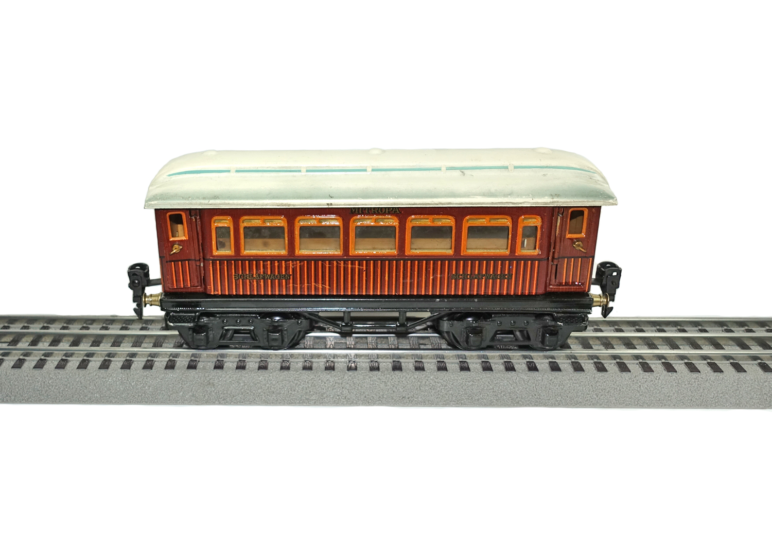 Märklin 0, 1886 Schlafwagen Teakholz 