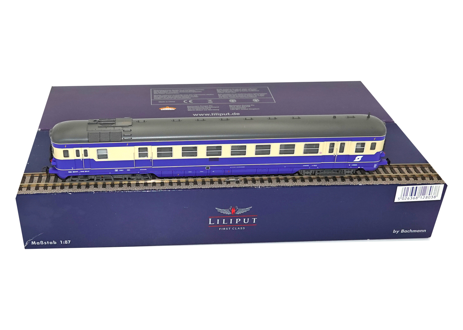 Liliput 133131 ÖBB Triebwagen 2-tlg. Set 5146 mit Steuerwagen 6546 DC 