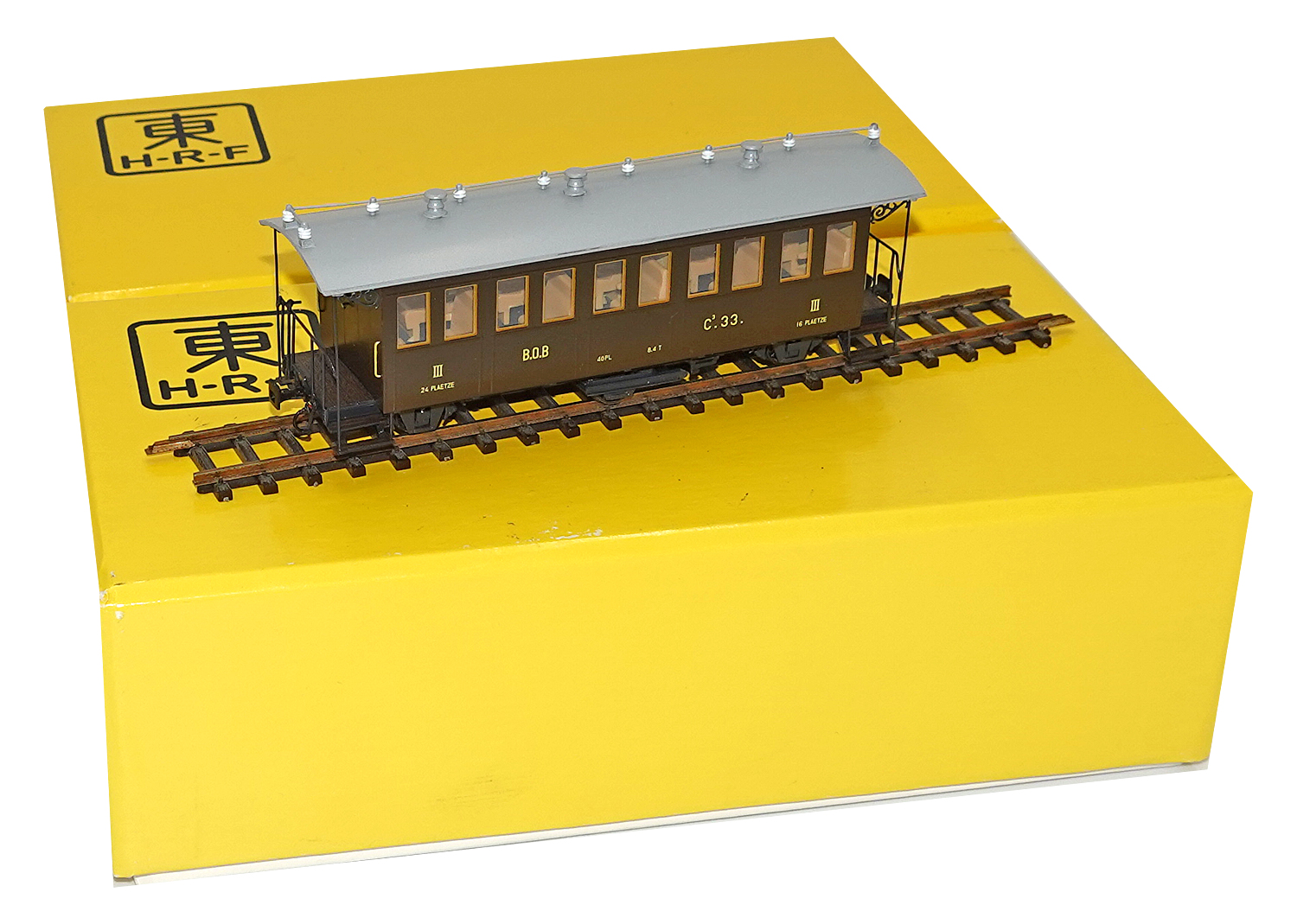 HRF-1820B BOB H0m Personenwagen dreiachsig C3 Nr. 33 DC