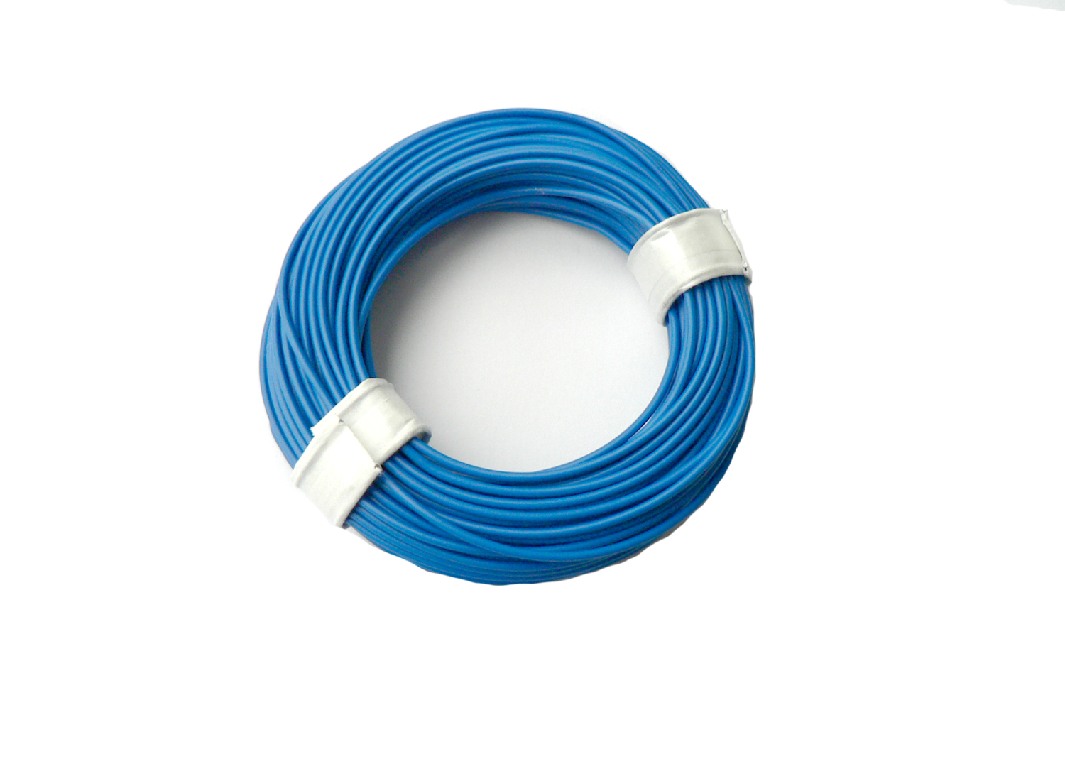Kabel 1-Litzen, D 0.14 mm², 10 m, blau 