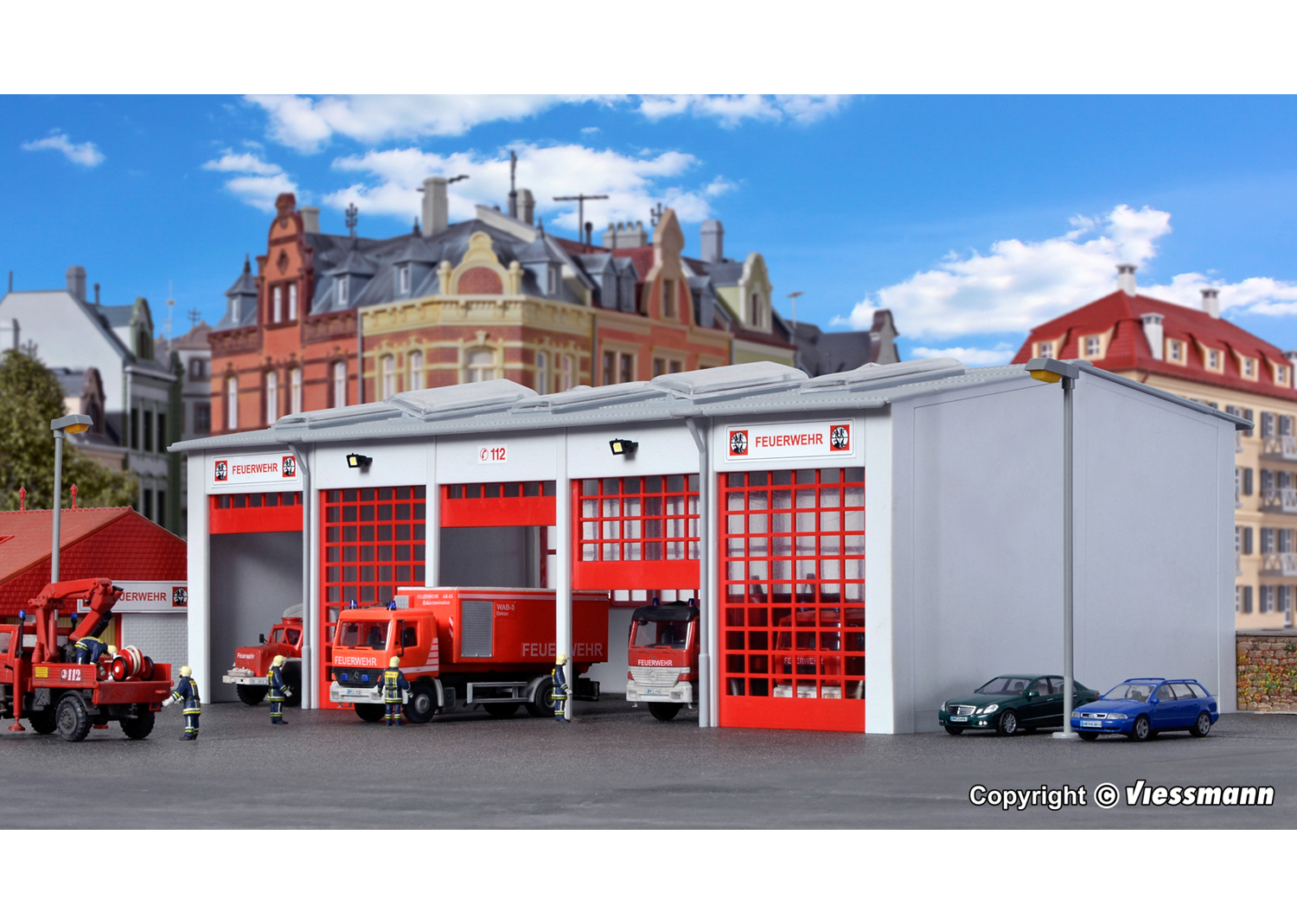Kibri 39219 H0 Fahrzeughalle Berufsfeuerwehr 