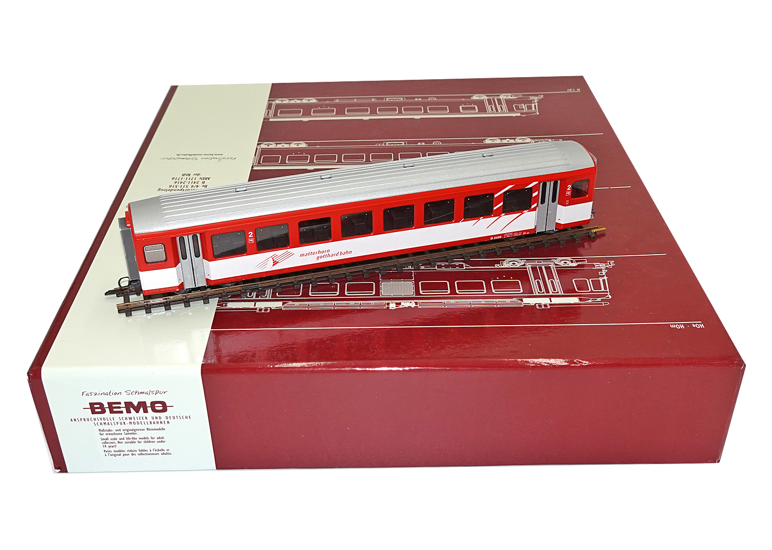 Bemo 3271559 MGB Einheitswagen II B 2289 