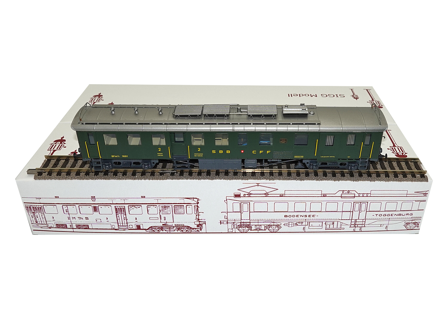 Sigg 2023 SBB Triebwagen BFm 2/4 Nr. 1691 DC