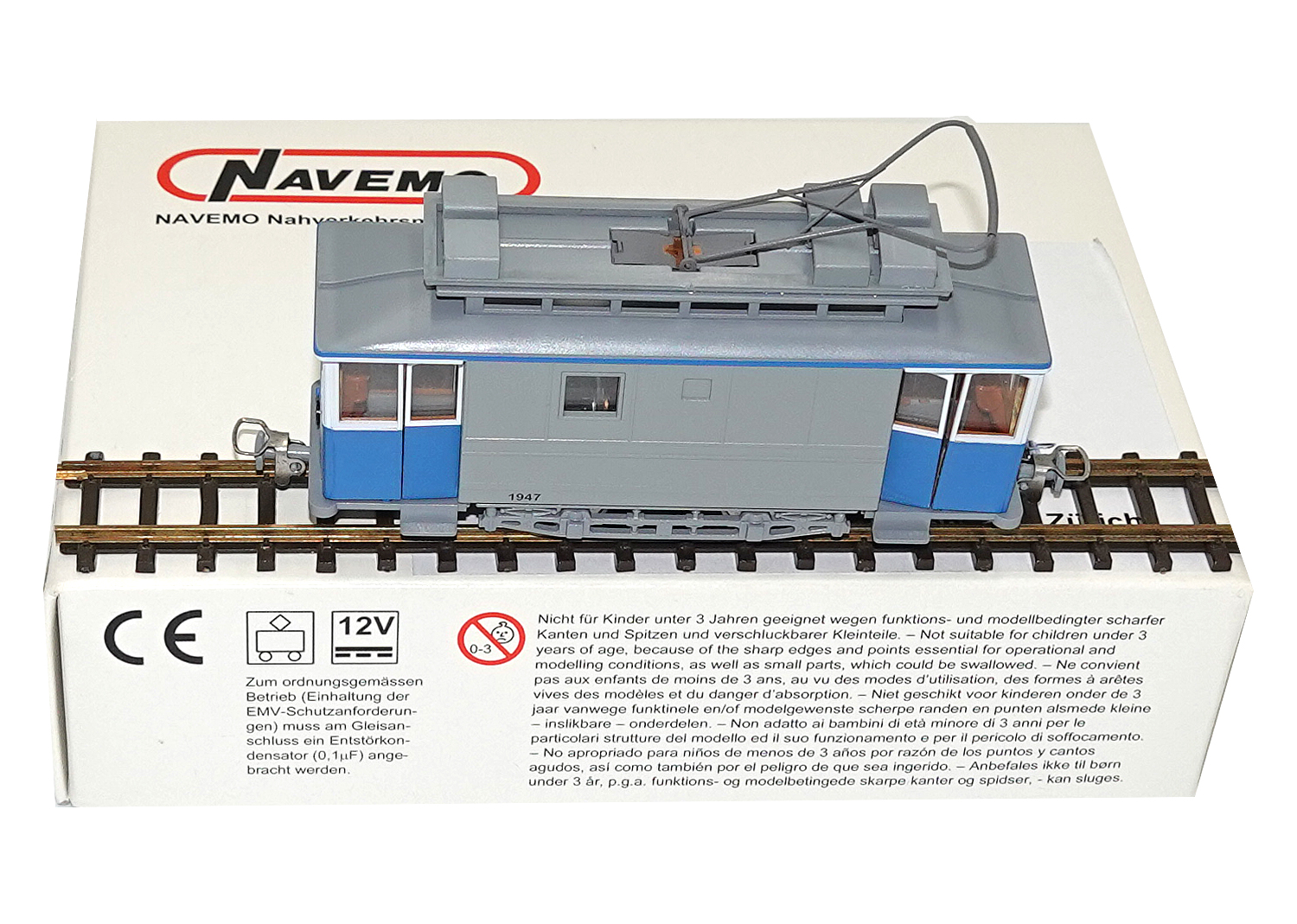 Navemo 21312110 H0m VBZ Xe 2/2 3-tlg. Dienstmotorwagen 1947 