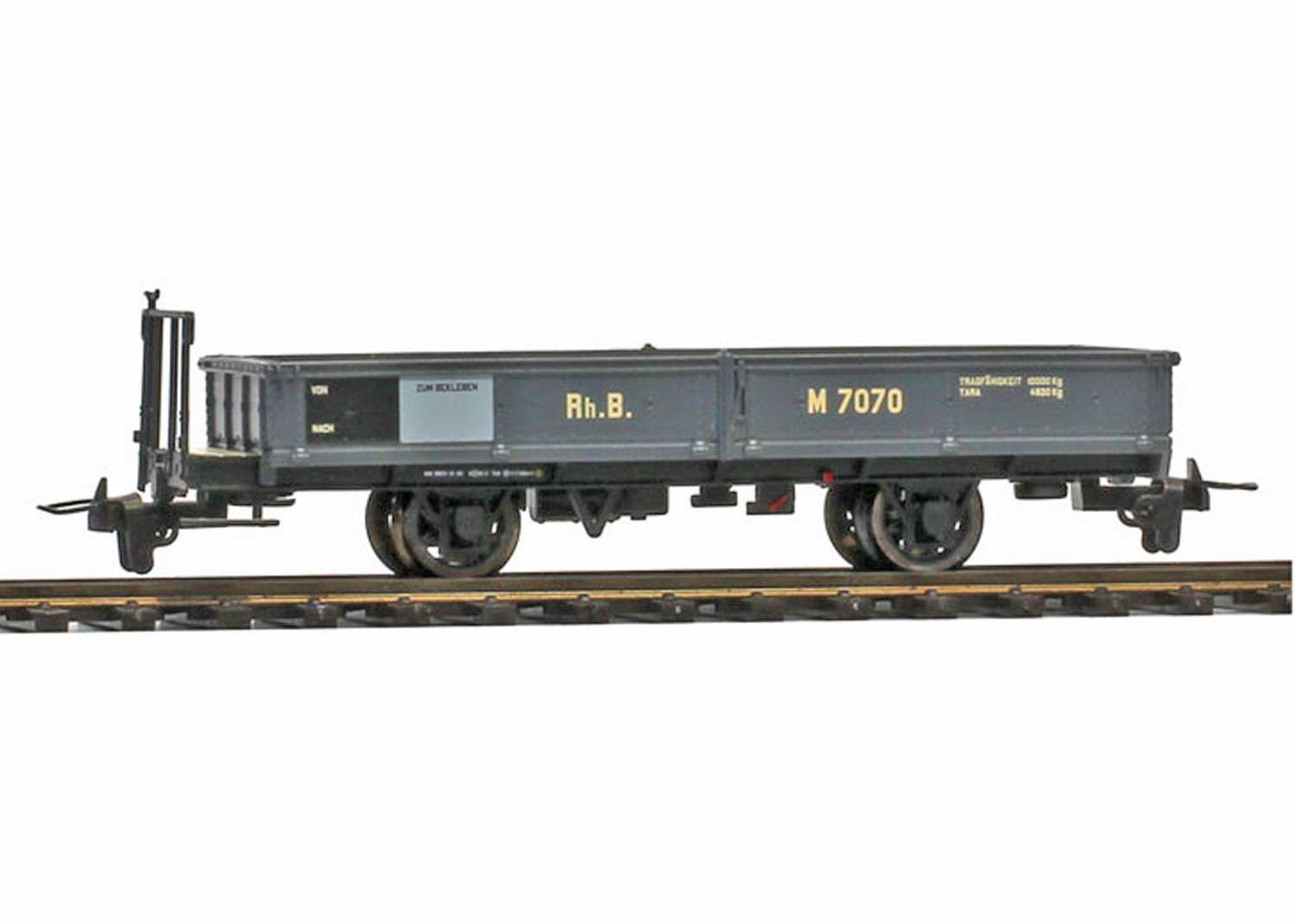 Bemo 2257140 RhB M 7070 (WN 9853) Nostalgie-Niederbordwagen  Bemo 2257140 RhB M 7070 (WN 9853) Nostalgie-Niederbordwagen
