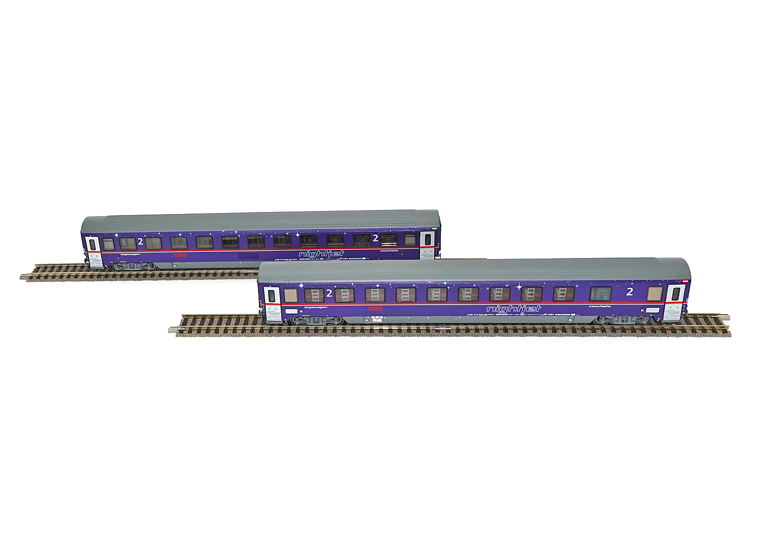 ACME 55236 ÖBB Nightjet 2-tlg. Liegewagen Typ EC 73 ACME 55236 ÖBB Nightjet 2-tlg. Liegewagen Typ EC 73