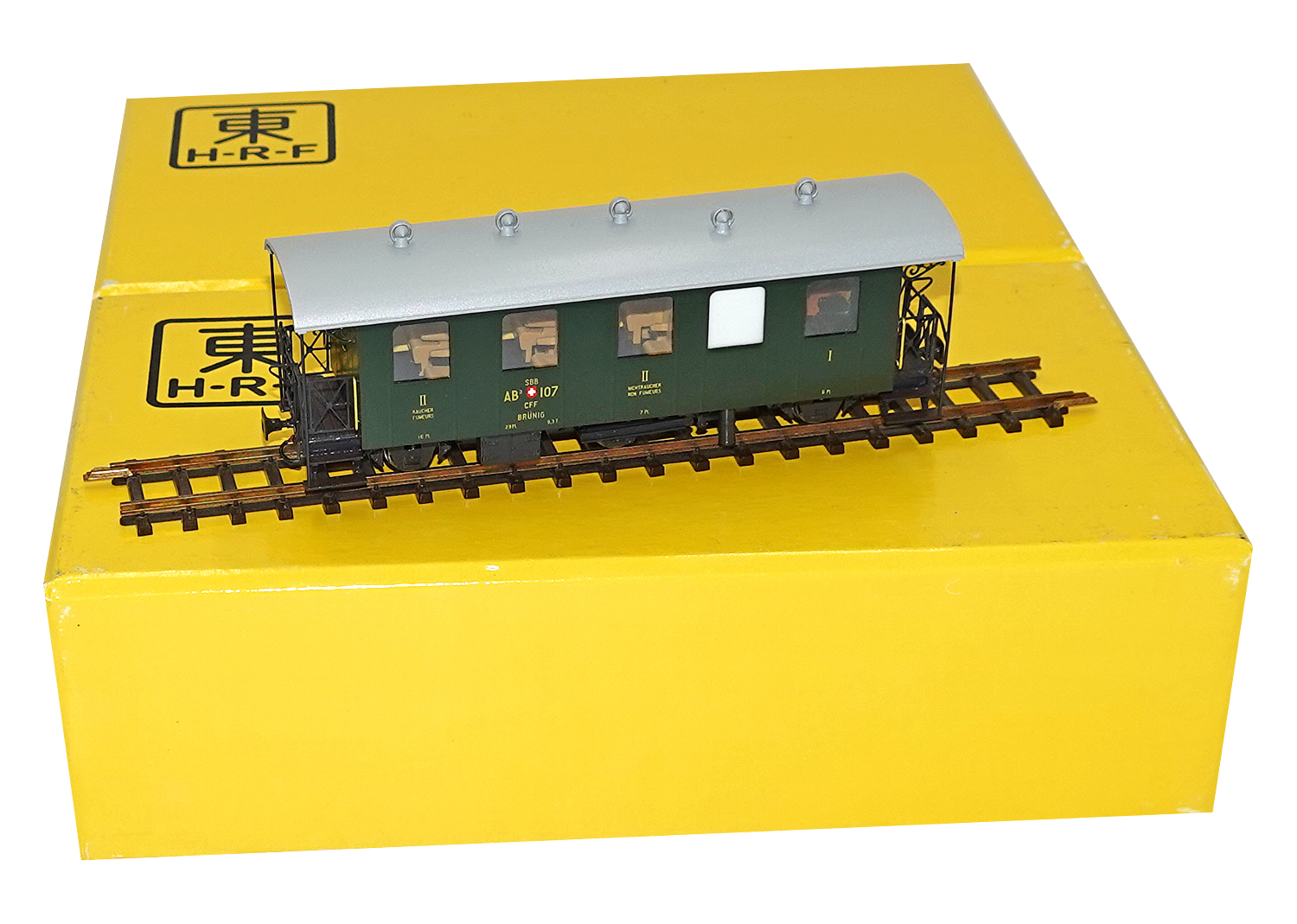 HRF 1776 SBB H0m Personenwagen Brünig AB3 107 