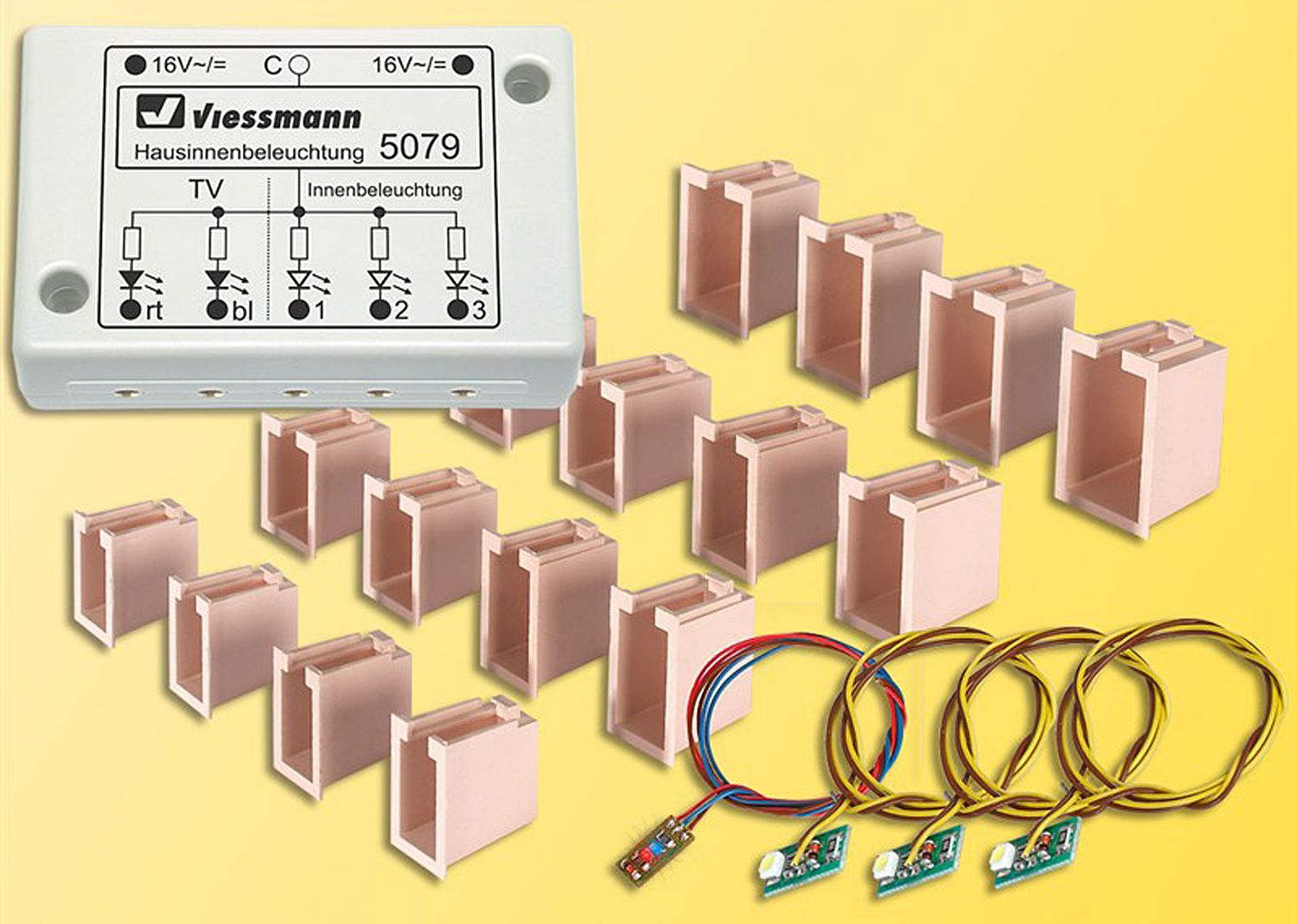 Viessmann 5079 LED-Hausinnenbeleuchtung mit TV-Simulation 