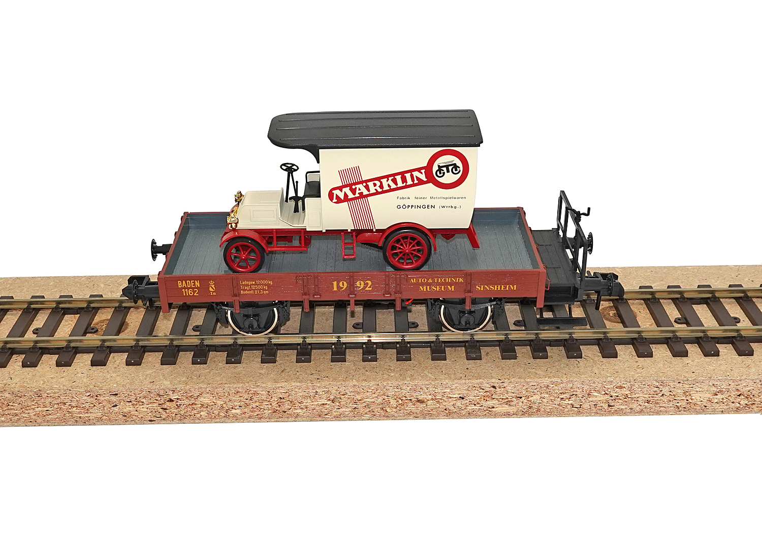 Märklin 80012 Spur 1 Museumswagen 1992 Sinsheim mit LKW Oldtimer 