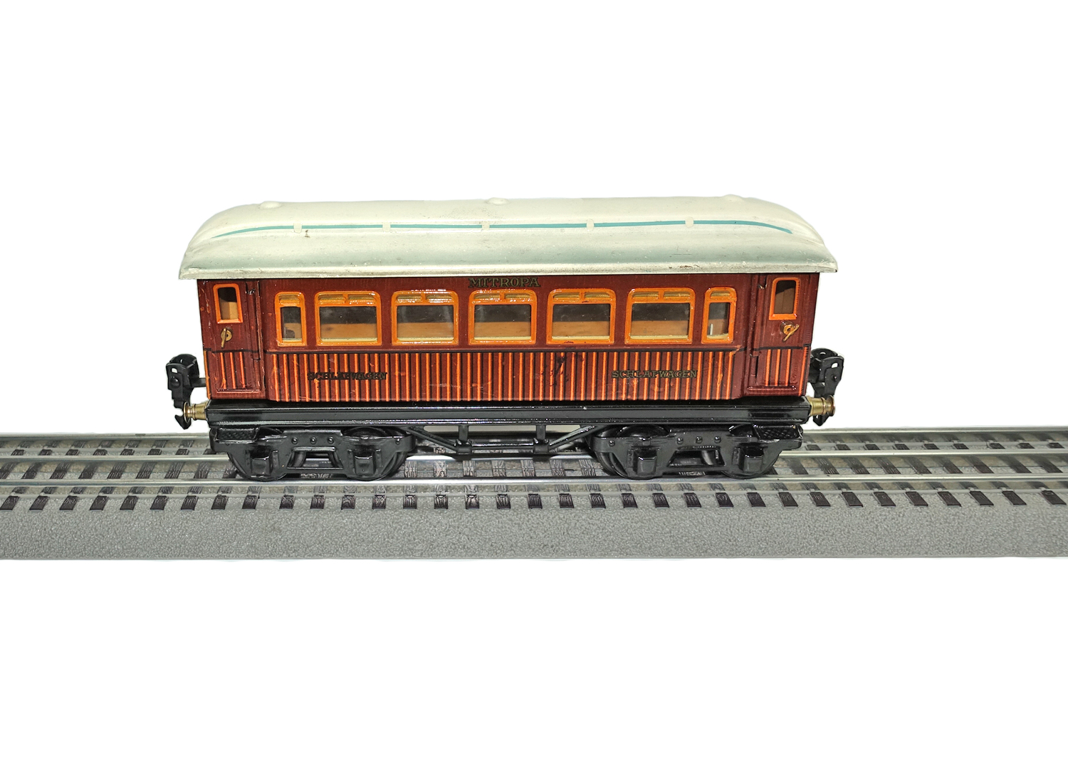 Märklin 0, 1886 Schlafwagen Teakholz 