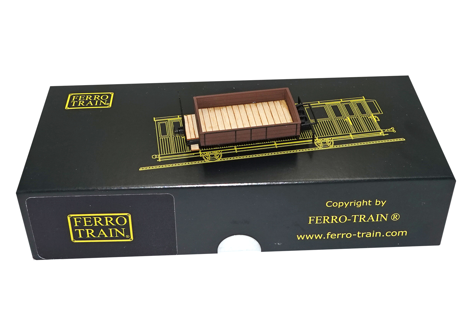 Ferro-Train 1023-01 H0n3z kurzer Arbeitswagen braun DC 