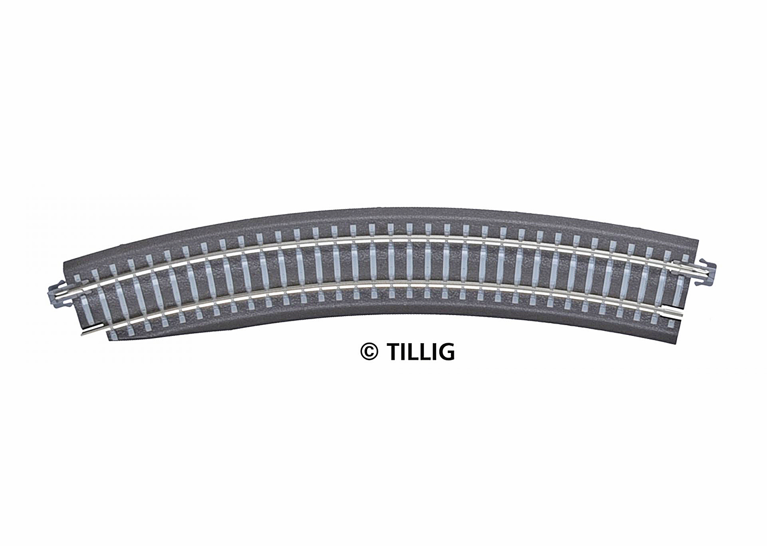 Tillig 83774 H0m/TT Gebogenes Pass-Stück, links, R 396 mm/30° 