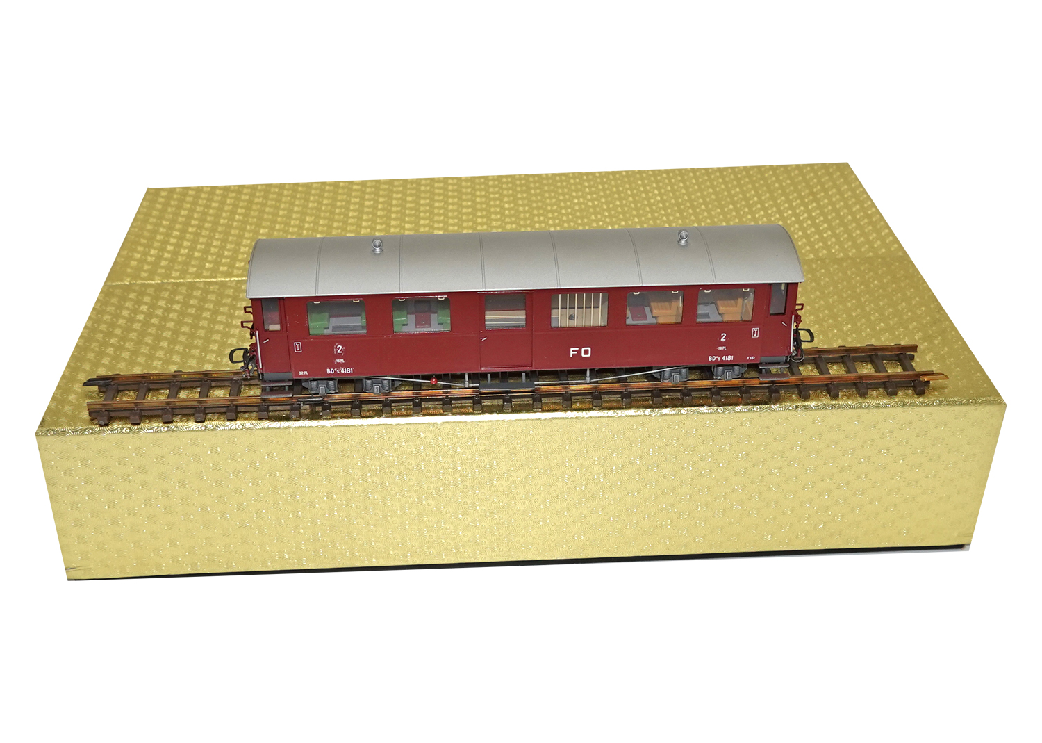 Ferro-Suisse 4181 H0m FO Personen- / Gepäckwagen BD4s 4181 rot 