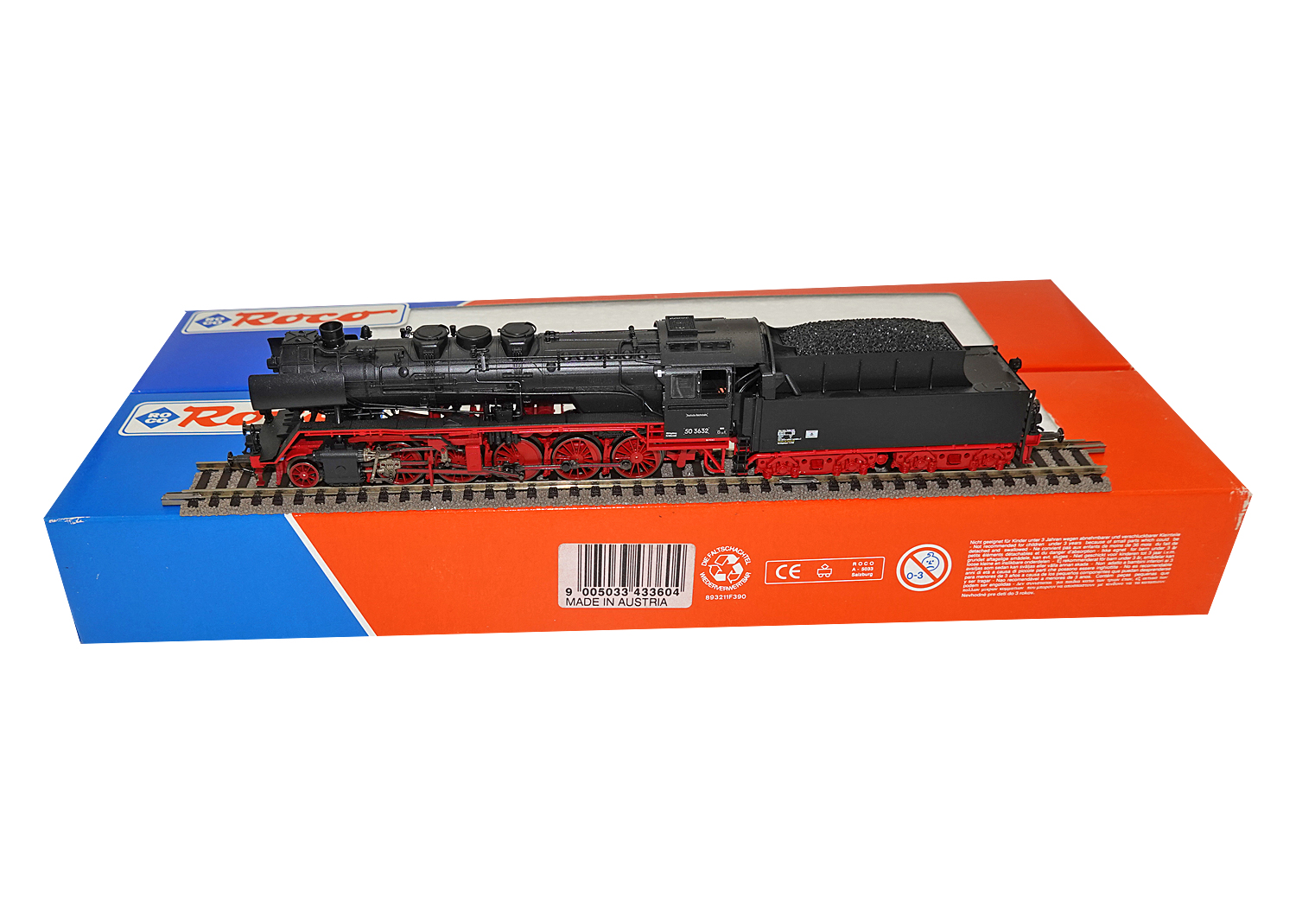 Roco 43360 DR Dampflokomotive BR 50 3632 DC 