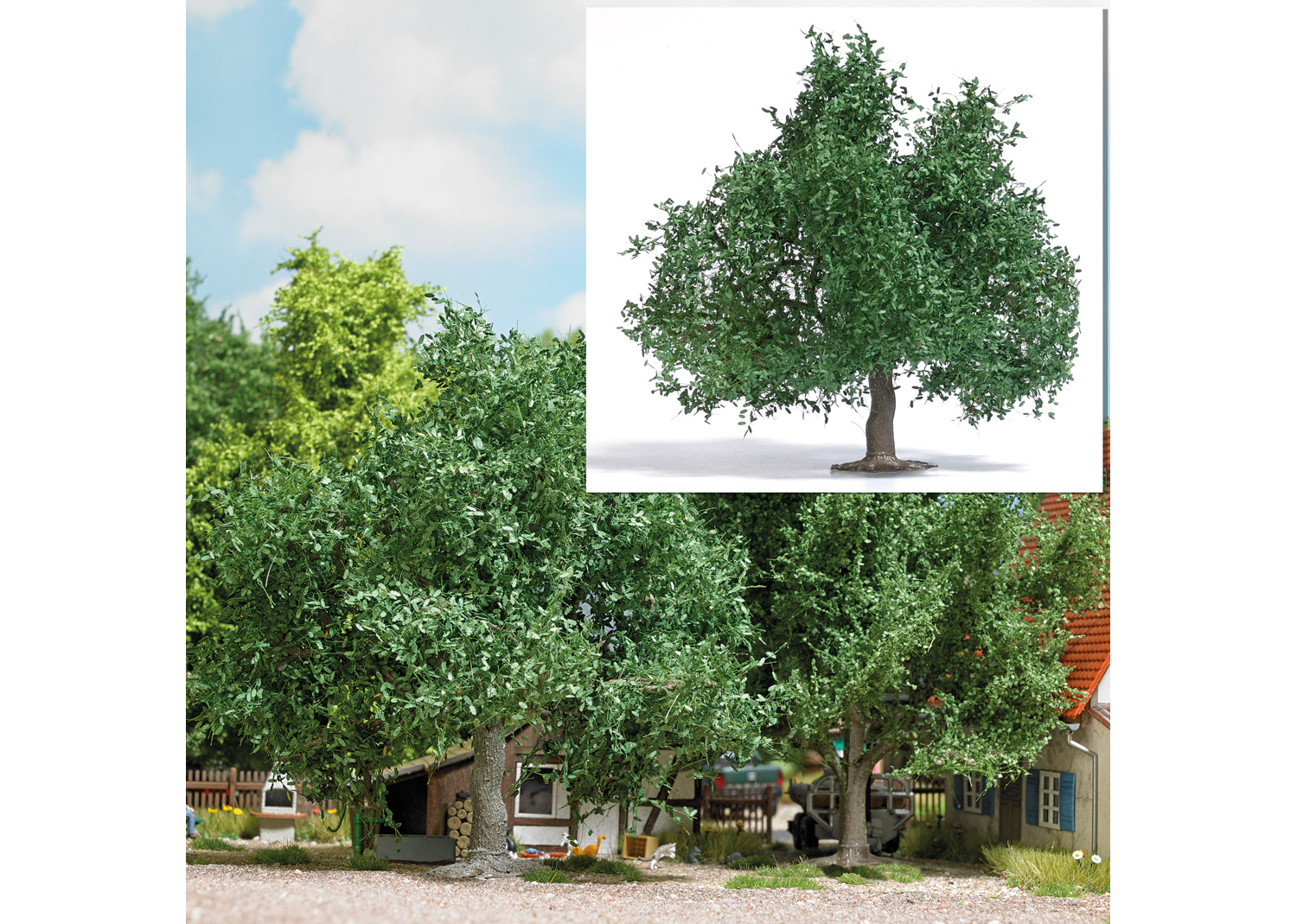 Busch 3662 Obstbaum/kleine Eiche 95 mm Sommer  Busch 3662 Obstbaum/kleine Eiche 95 mm Sommer