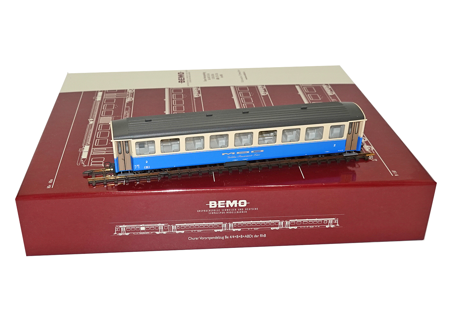 Bemo 3290312 MOB Personenwagen B 202  Bemo 3290312 MOB Personenwagen B 202