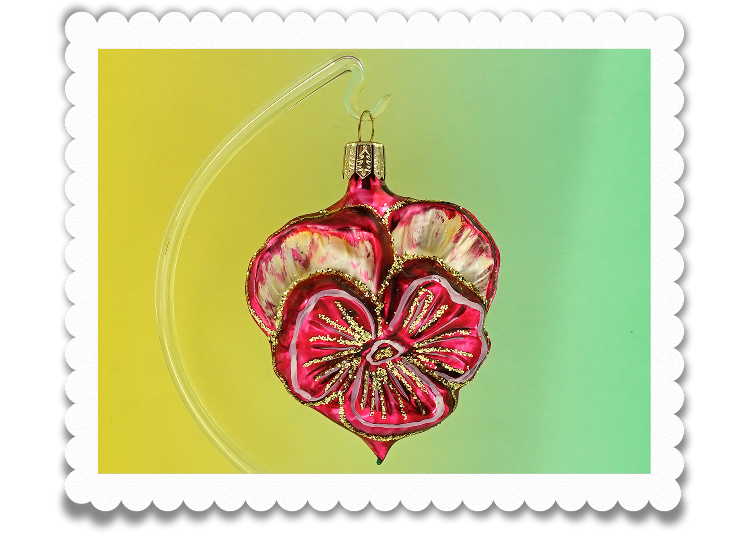 Christbaumschuck Stiefmütterchen rot Christbaumschuck Stiefmütterchen rot