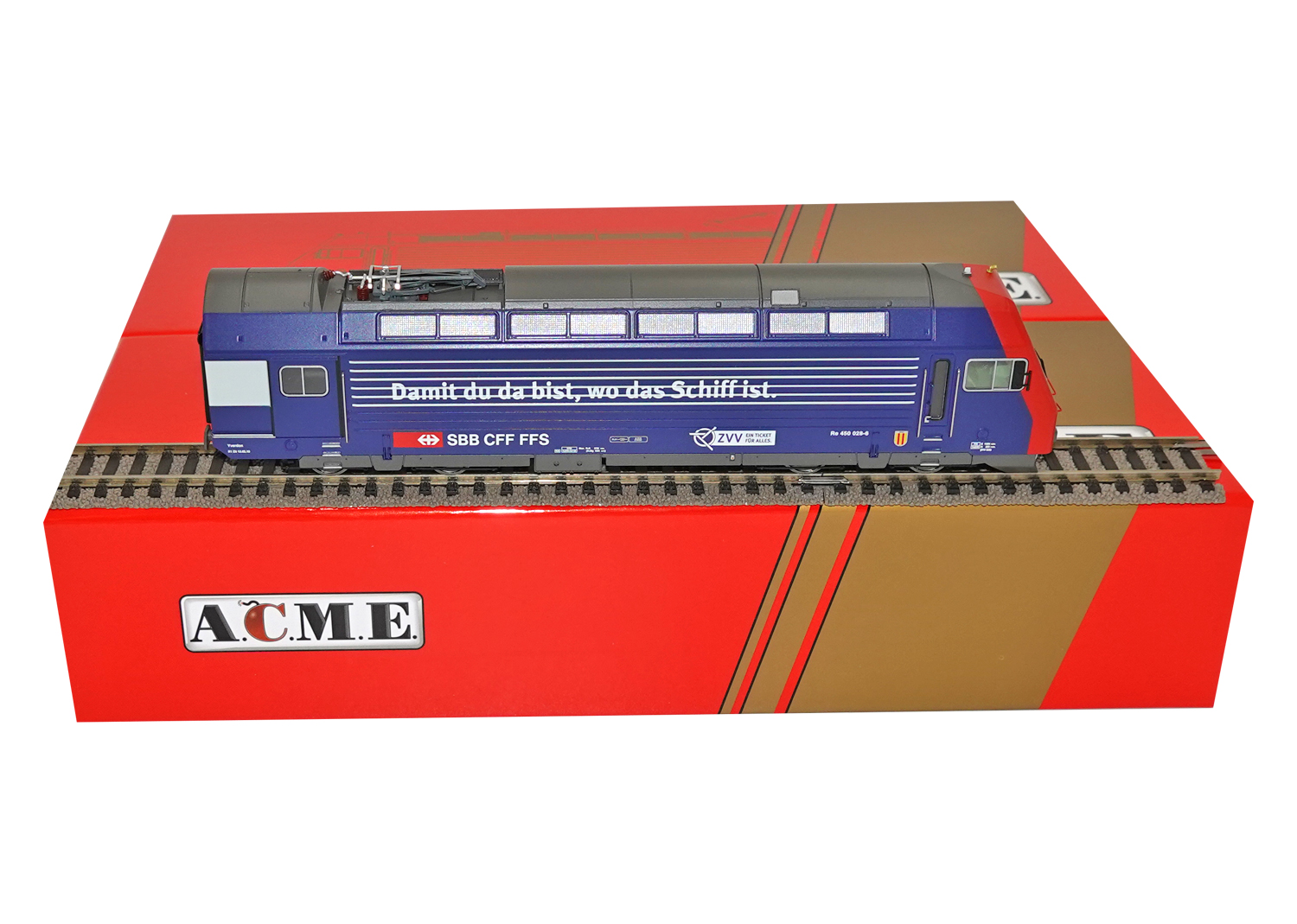 ACME 90289 SBB E-Lokomotive Re 450 weisse Hecktüre DC 