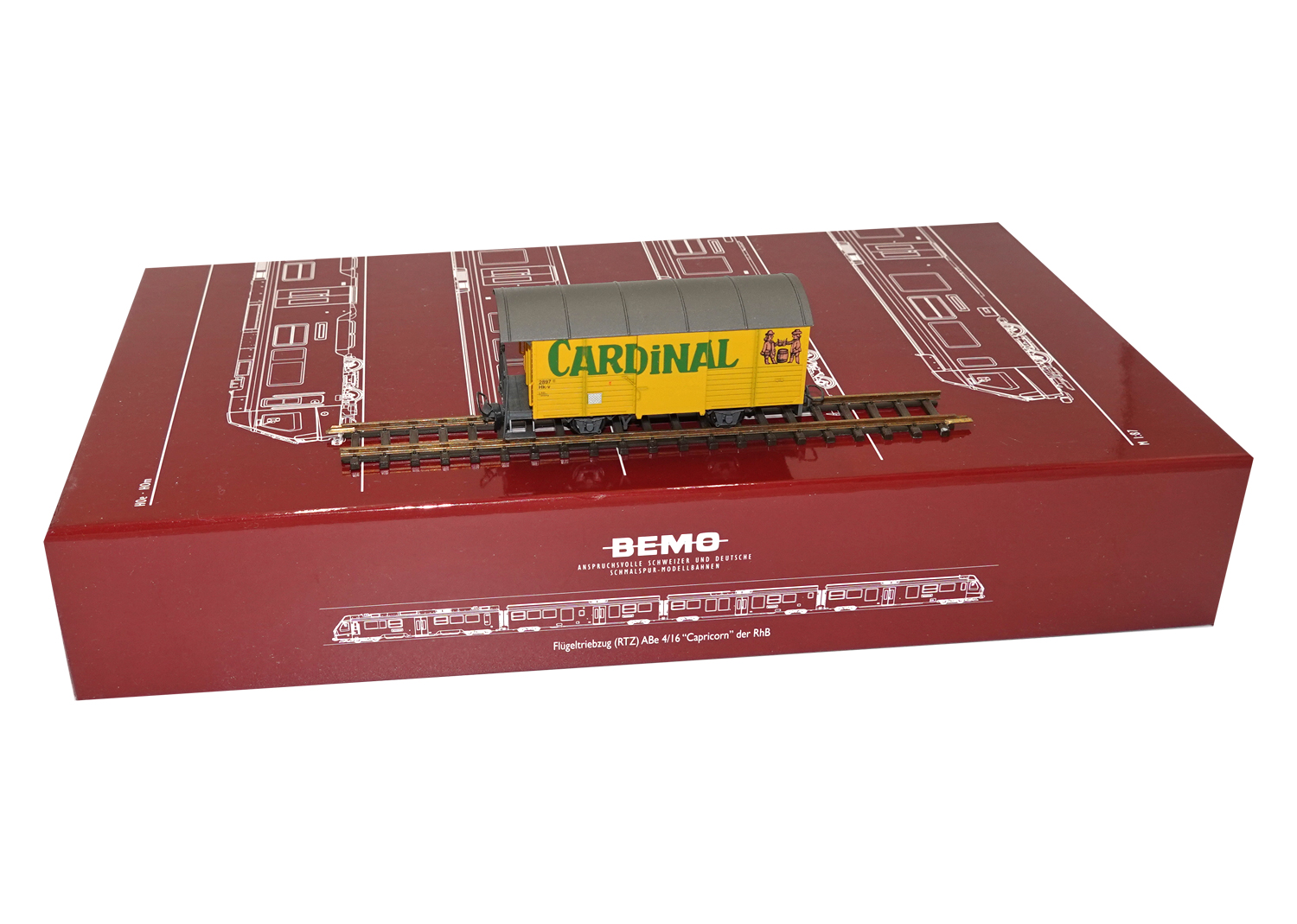 Bemo 2275527 BVZ Güterwagen mit Bremserbühne Cardinal Hk-v 2897 