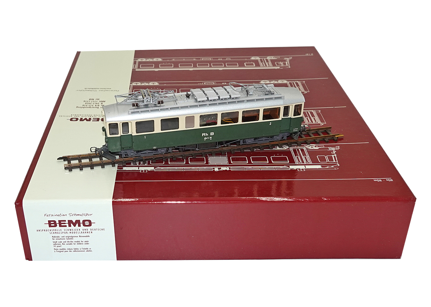 Bemo 1268116 RhB Berninabahntriebwagen ABe 4/4 Nr.36  60er Jahre 