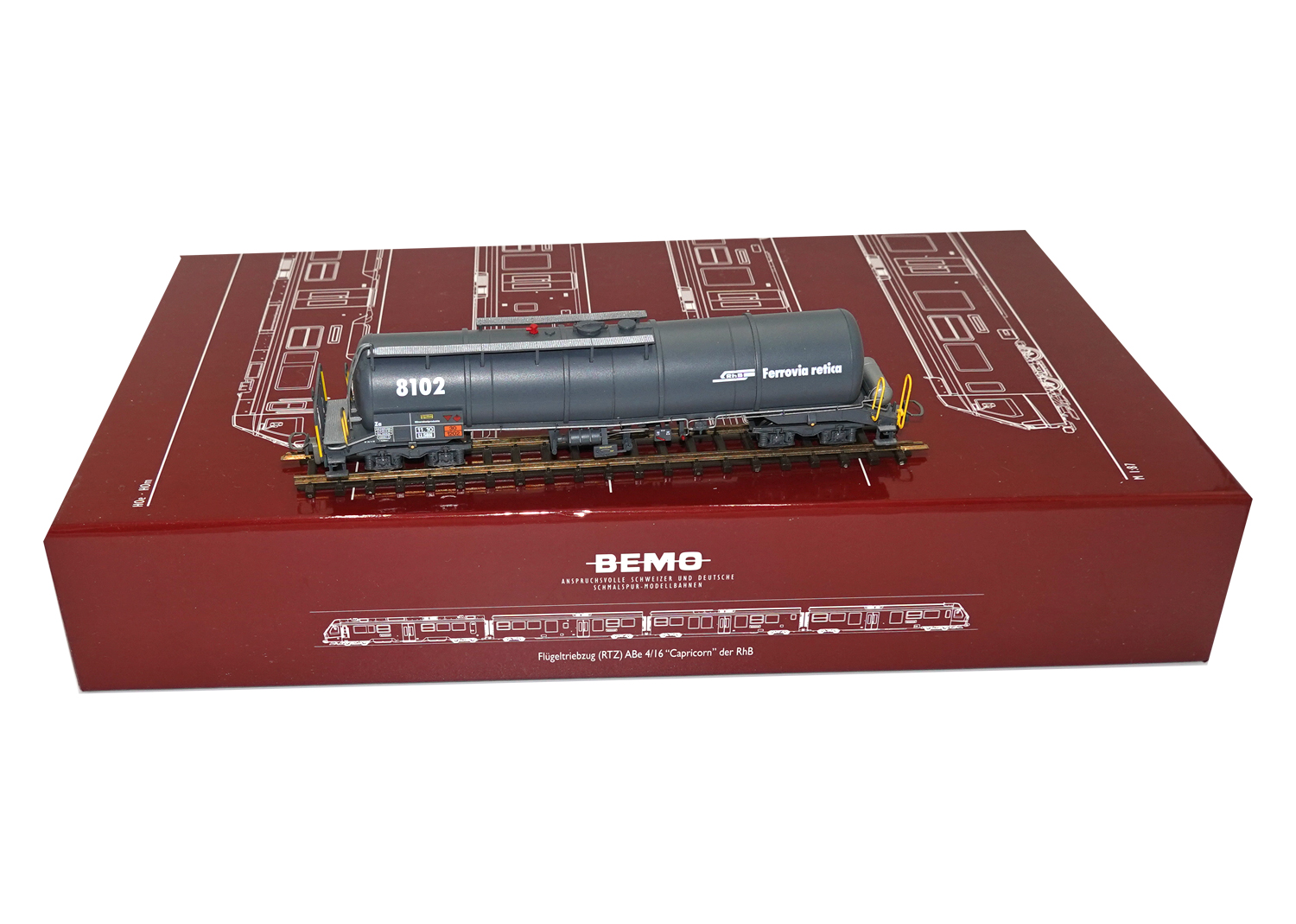 Bemo 2295132 RhB Knickkesselwagen Za 8102 