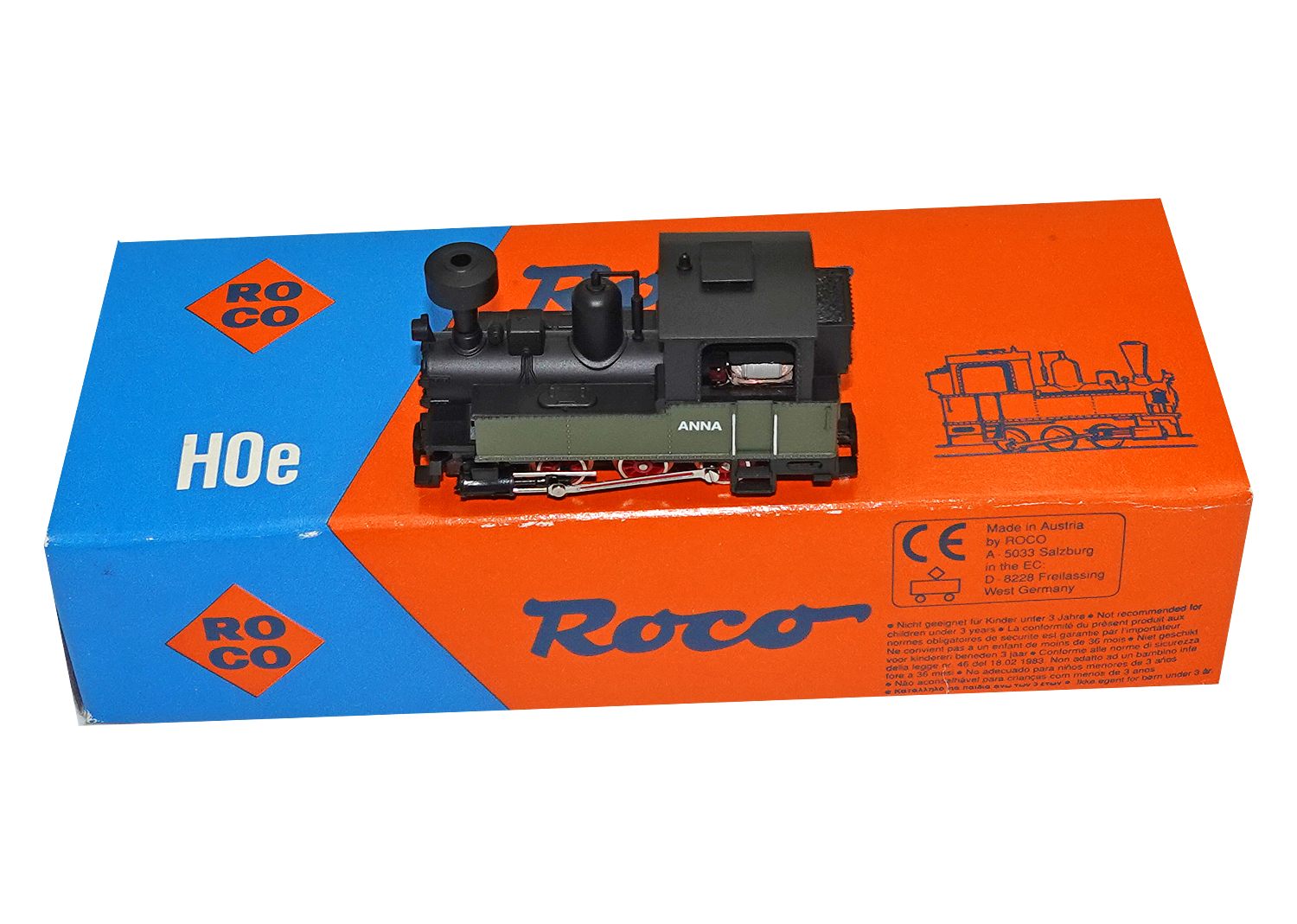 Roco 33201 H0e Feldbahn-Dampflok Anna 