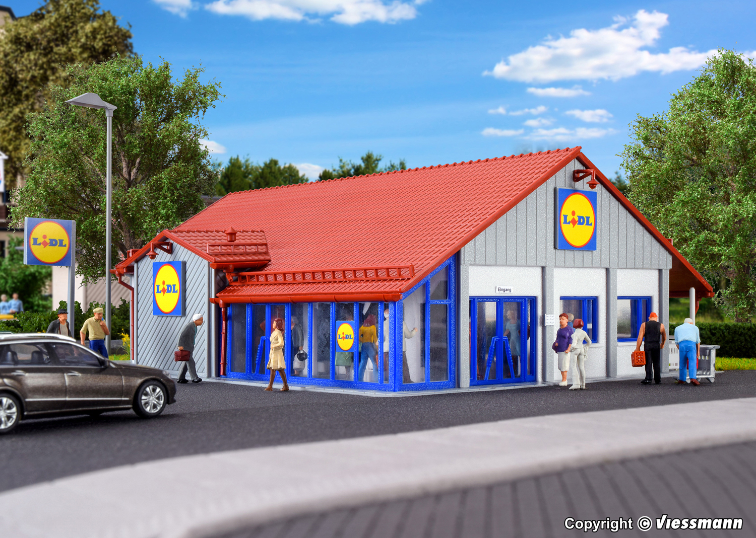Vollmer 43662 H0 Supermarkt LIDL  Vollmer 43662 H0 Supermarkt LIDL