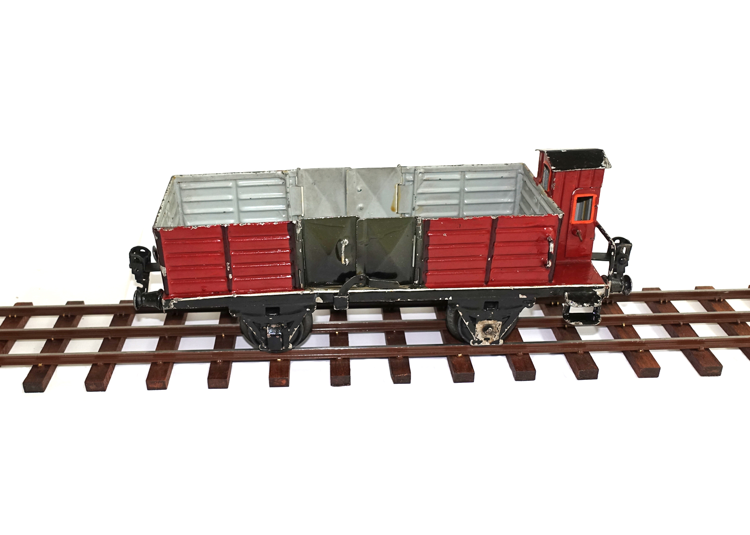 Märklin 1928 offener Güterwagen mit Bremserhaus  Märklin 1928 offener Güterwagen mit Bremserhaus