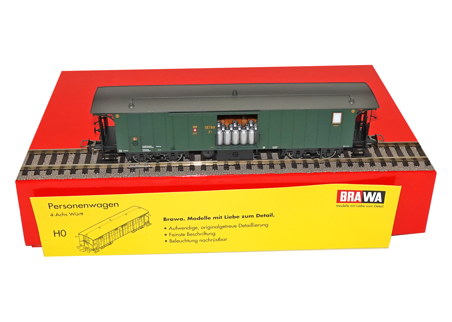 Brawa 2323 SBB Gepäckwagen F4 18789 DC 