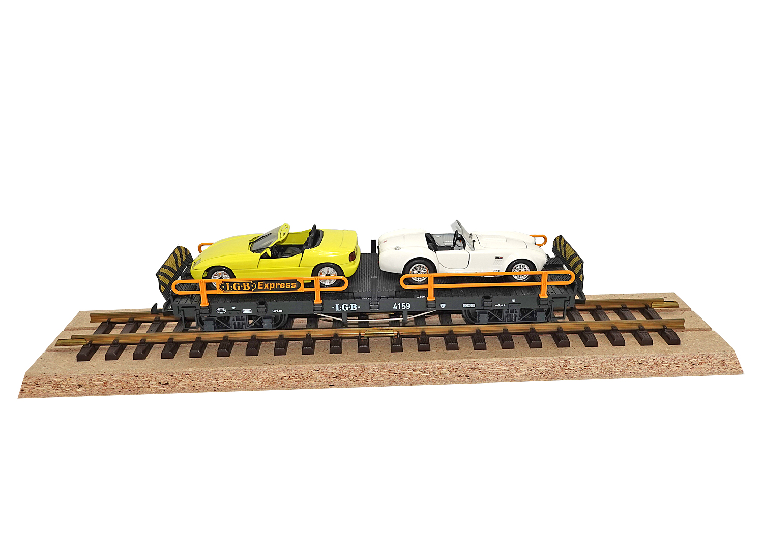 LGB 4159 Spur G  Autotransportwagen mit Modellautos 
