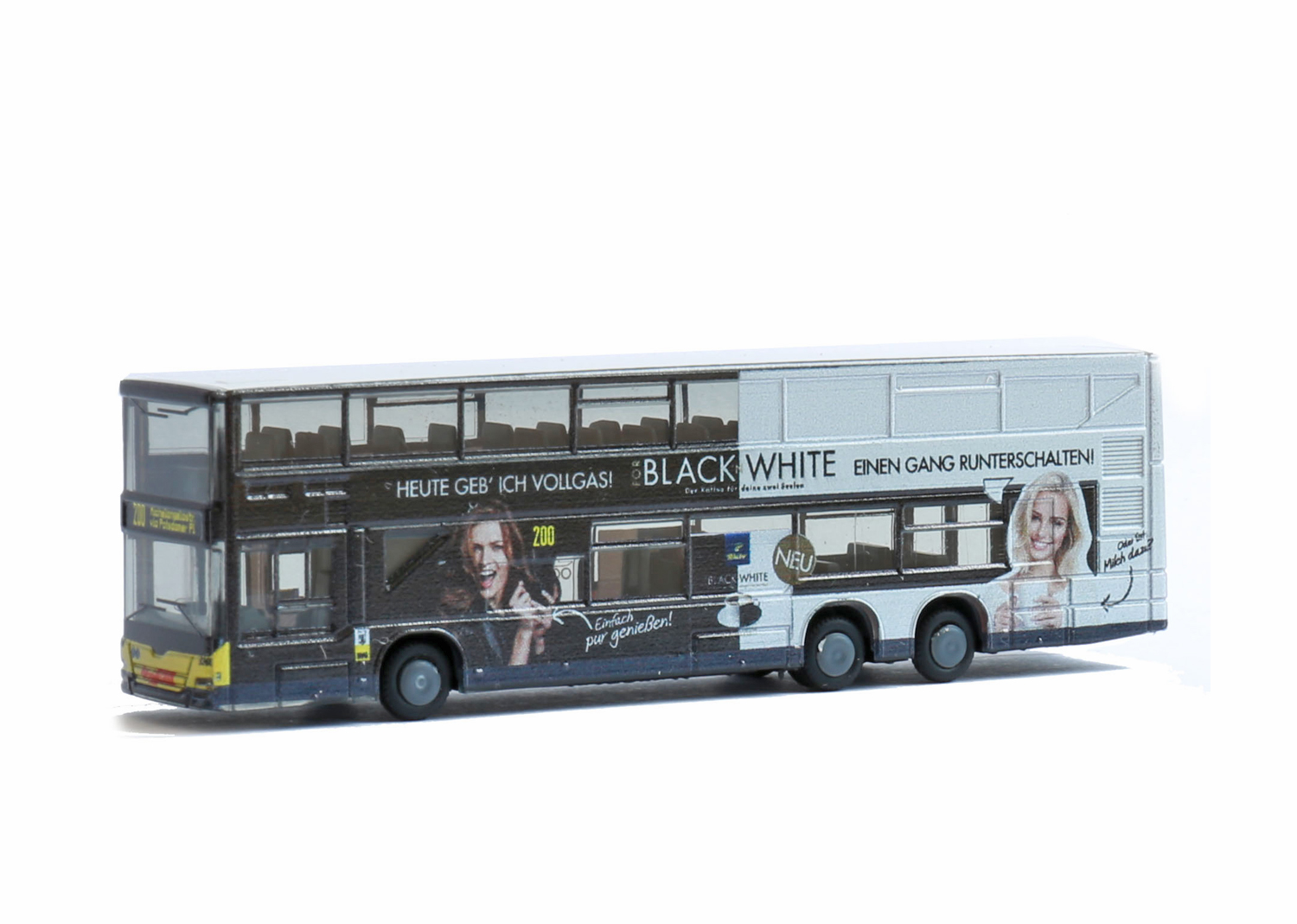 Rietze 16975 Bus MAN Lion's City DL 07 Tchibo Black'n White 