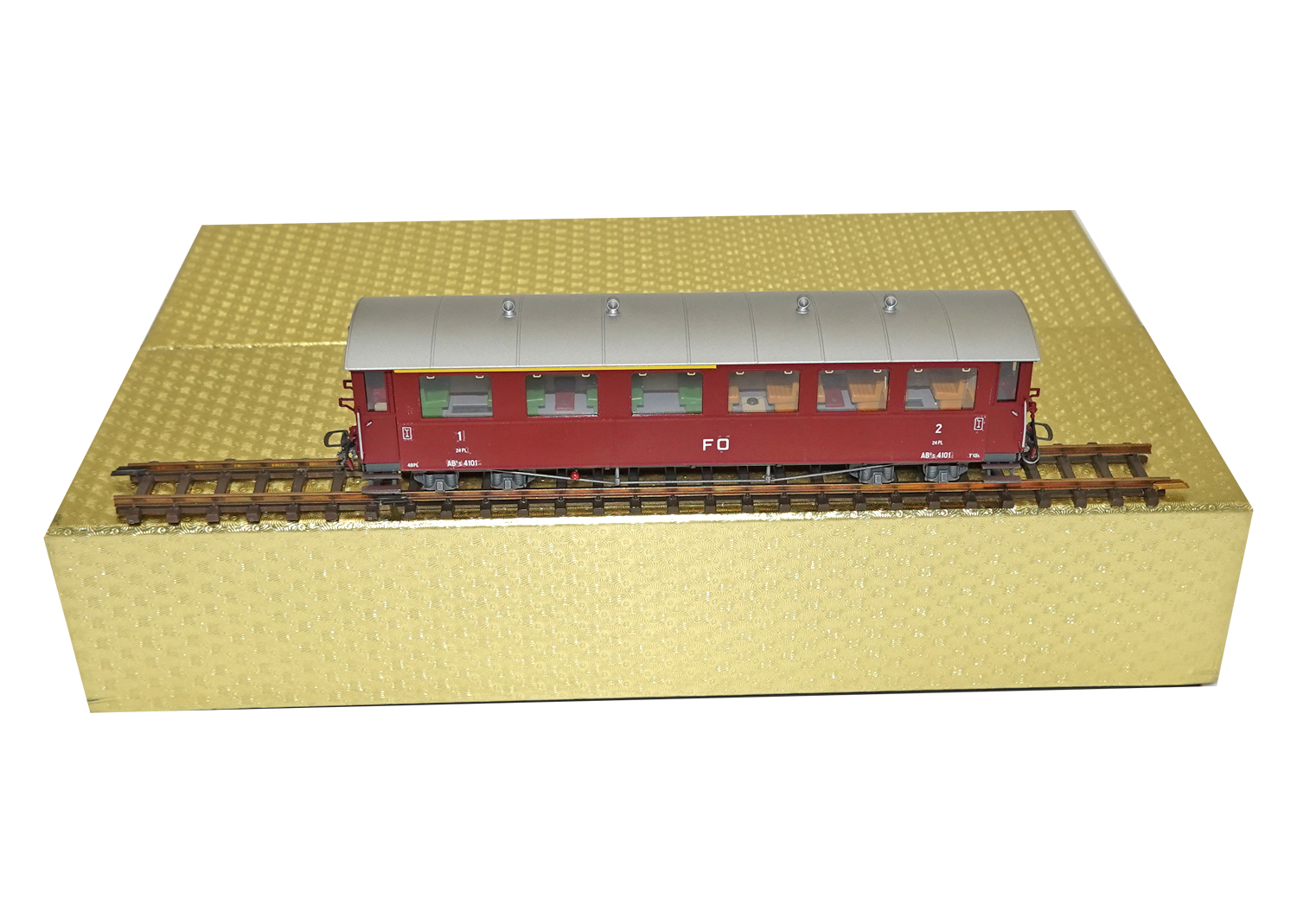 Ferro-Suisse 4101 H0m FO Personenwagen AB4s 4101 rot 
