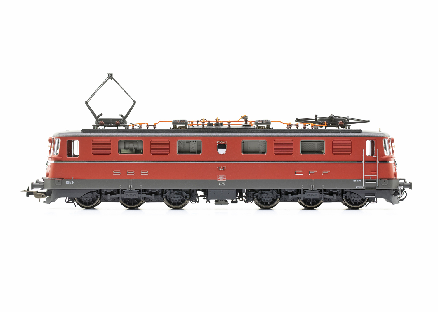 Piko 97207 SBB E-Lok Ae 6/6 11417 Kanton Fribourg rot DC 