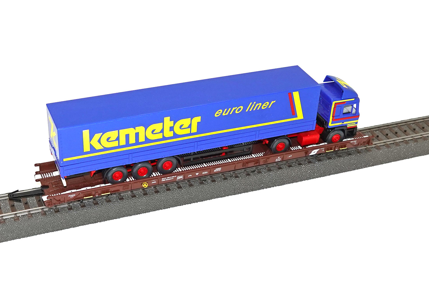 Märklin 847972 ÖBB Rollende Landstrasse Niederflurwagen Kemeter   Märklin 847972 ÖBB Rollende Landstrasse Niederflurwagen Kemeter