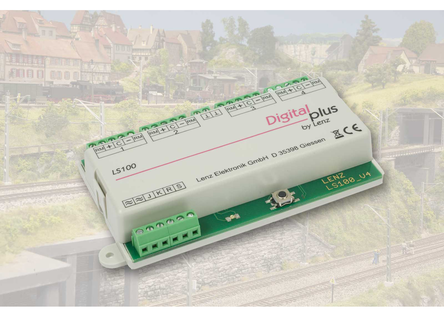 Lenz 11100 LS100 Schaltempfänger 4-fach mit Rückmeldung  Lenz 11100 LS100 Schaltempfänger 4-fach mit Rückmeldung