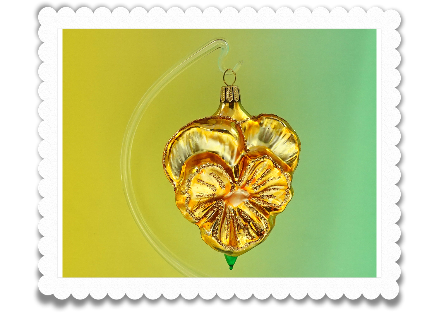 Christbaumschuck Stiefmütterchen gelb Christbaumschuck Stiefmütterchen gelb