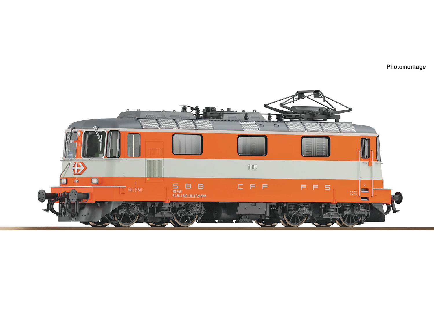 Roco 7520002 SBB E-Lokomotive Re 4/4 II 11108 Swiss Express AC 