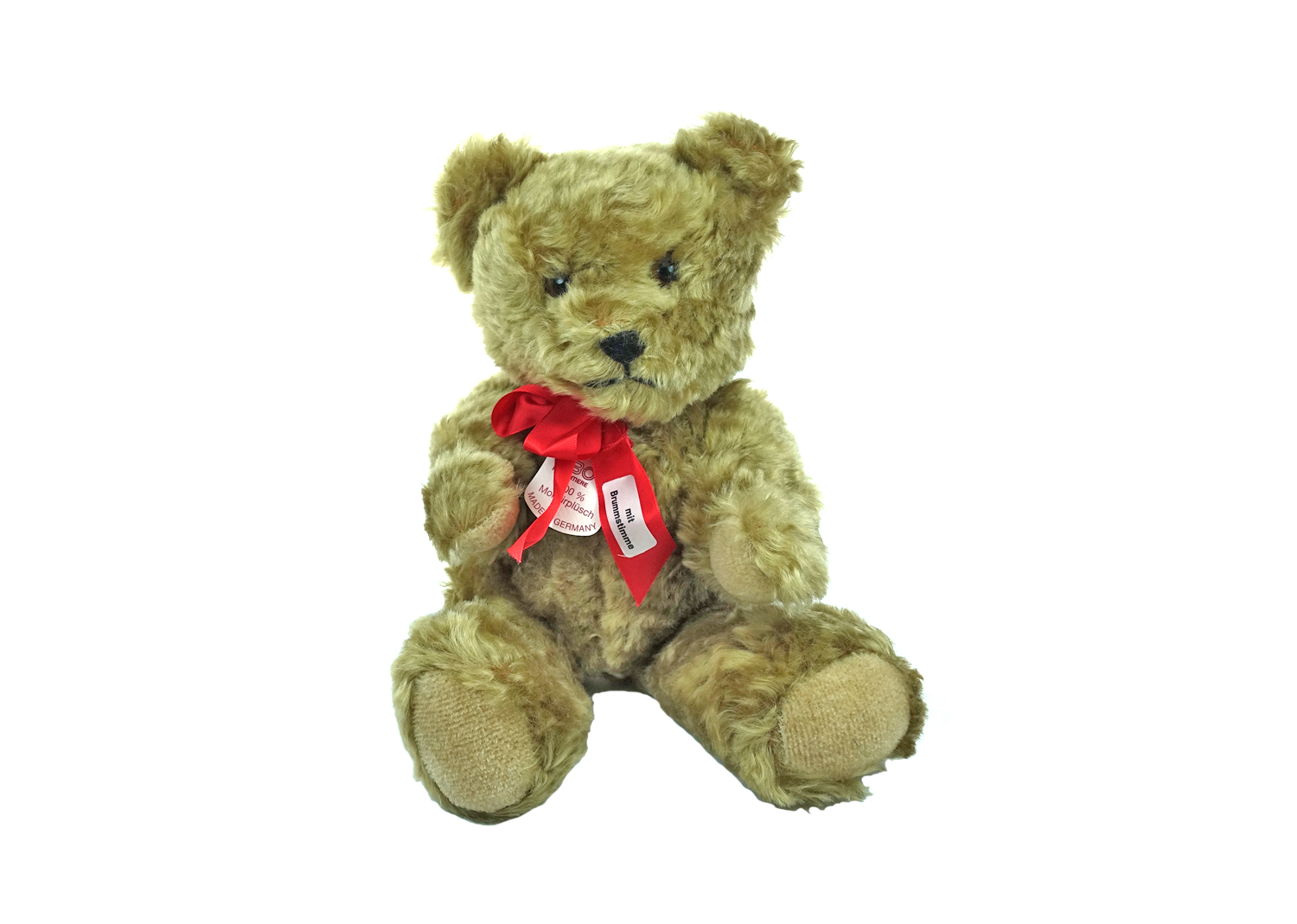 Ebo Mohair-Teddybär 32 cm mit Brummstimme 