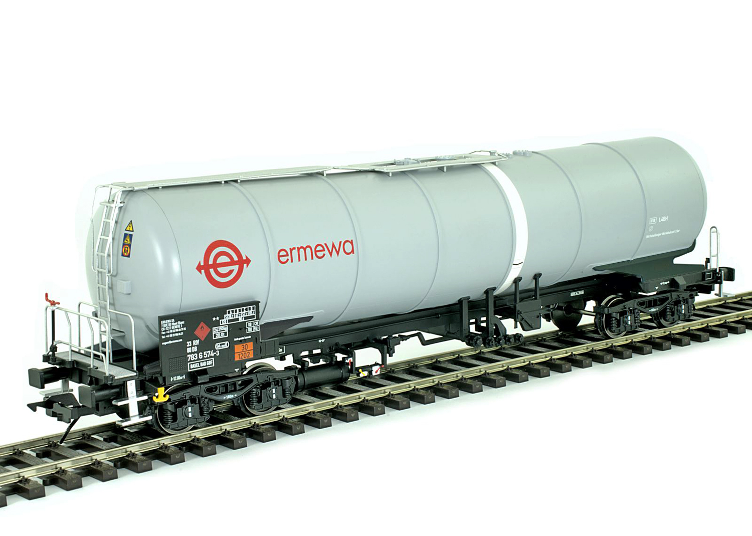 Lenz 42323-09 Ermewa Kesselwagen Zans grau  Lenz 42323-09 Ermewa Kesselwagen Zans grau