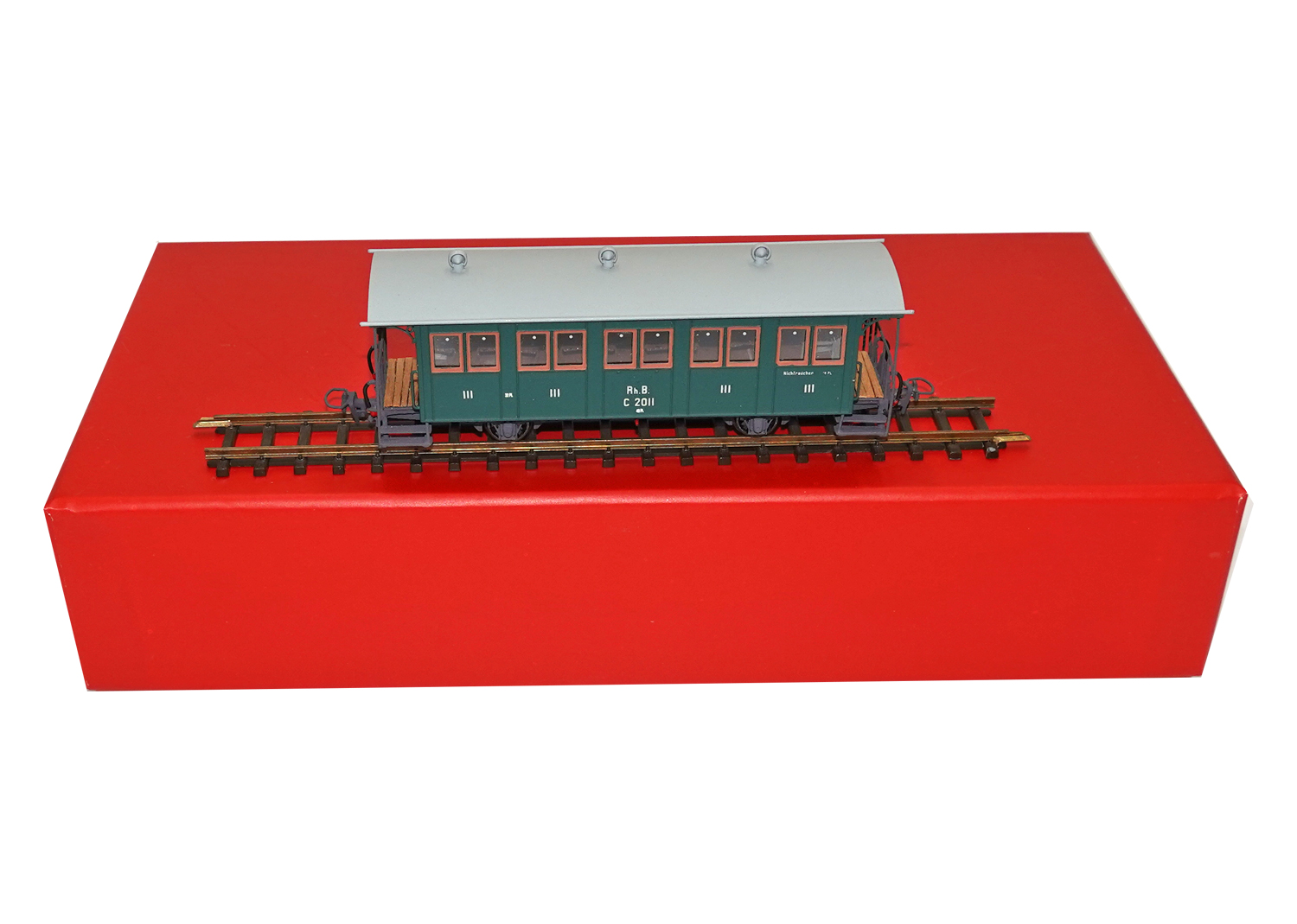 Motreno C2011 H0m RhB Personenwagen C 2011 grün  