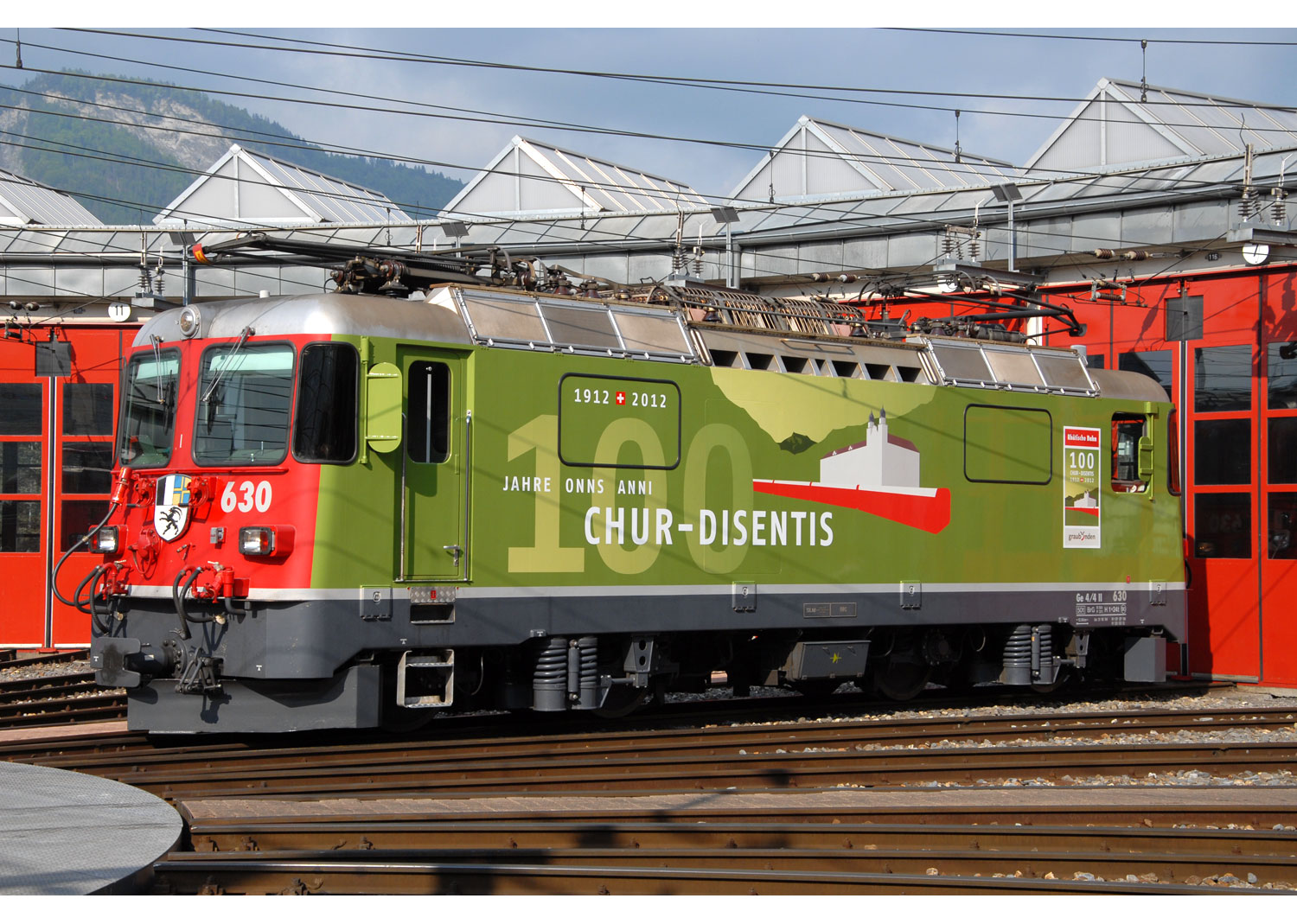 MDS 60003-S RhB-Elok Ge4/4II 630 Trun, 100 Jahre Chur-Disentis 