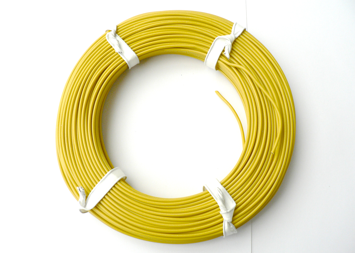 Kabel 1-Litzen, D 0.50 mm², 40 m, gelb