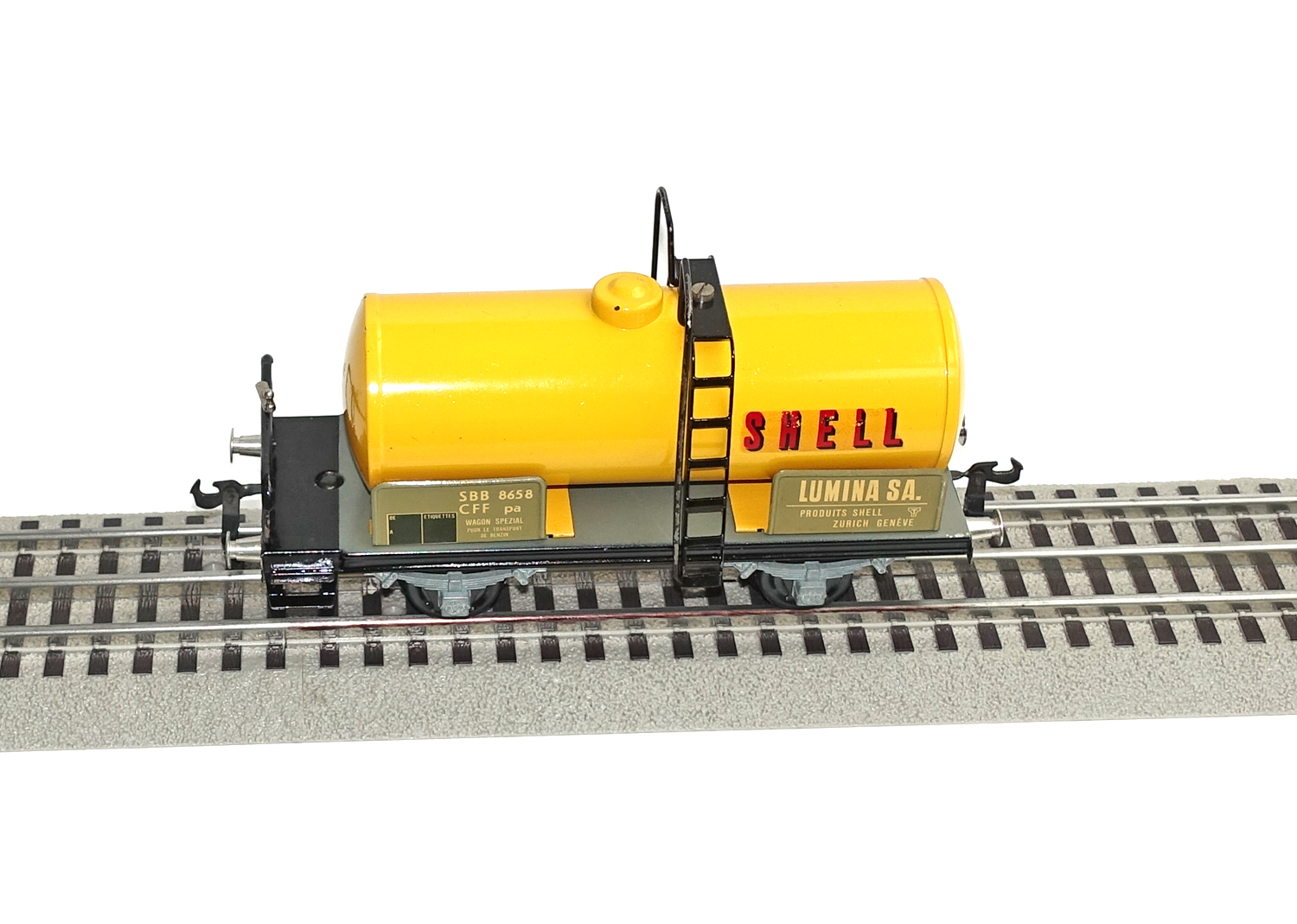 Buco 8658 Kesselwagen Shell mit Plattform 