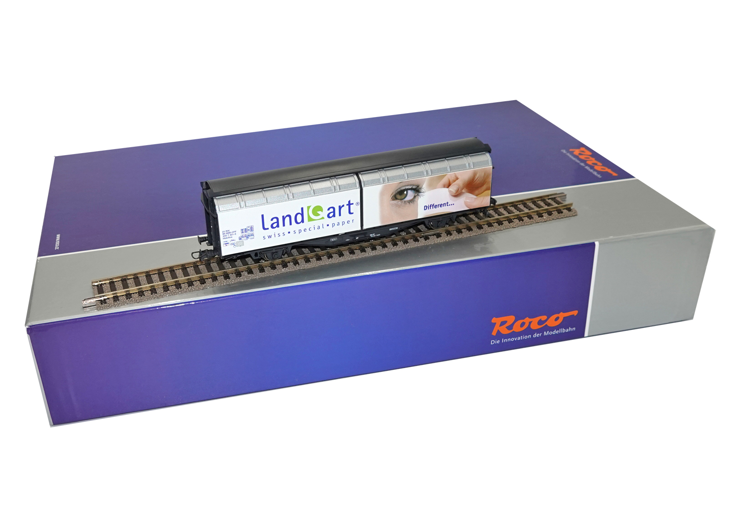 Roco 47454 SBB Schiebewandwagen LANDQART Papier DC  Roco 47454 SBB Schiebewandwagen LANDQART Papier DC